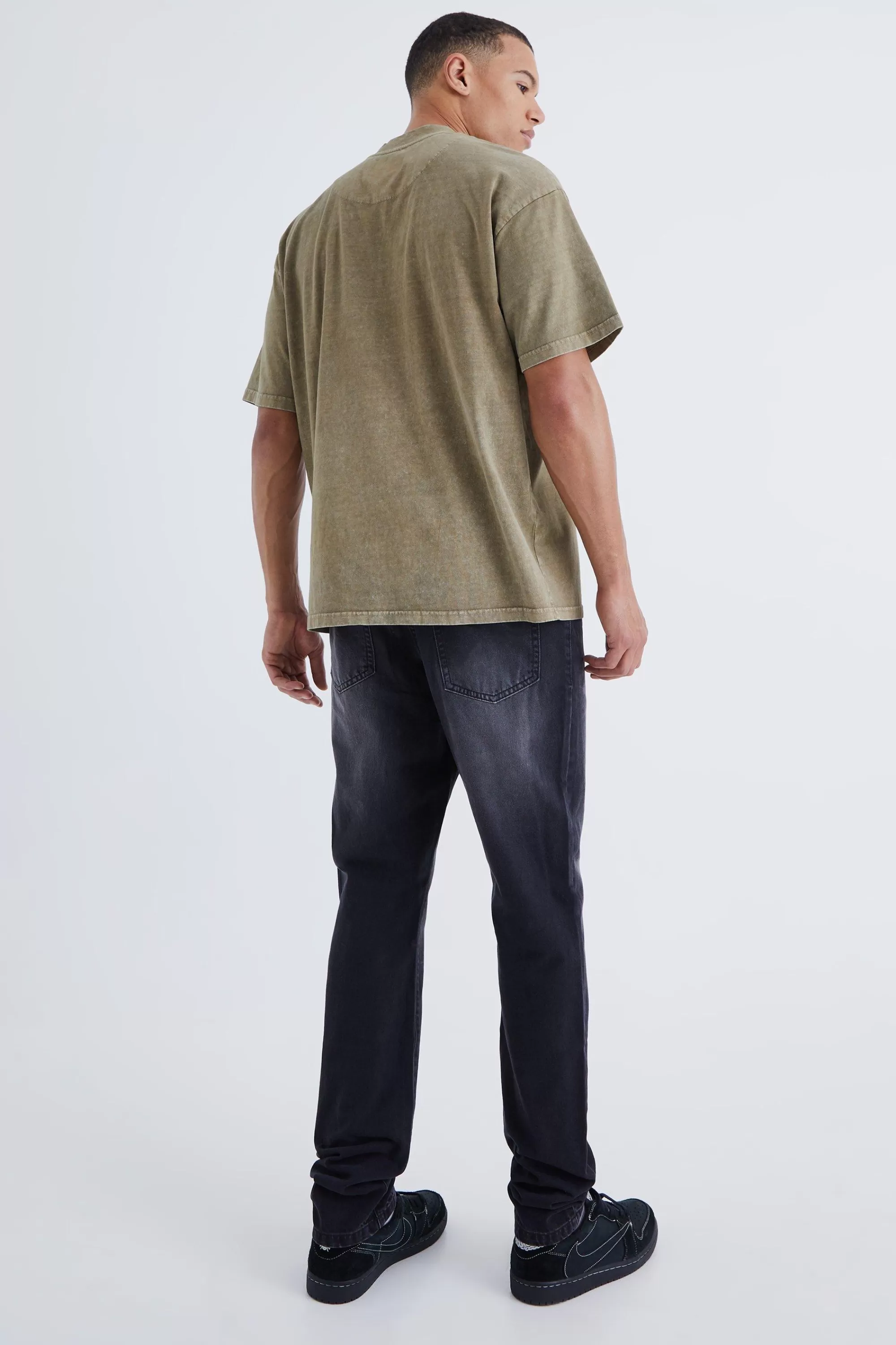boohooMAN Tall Slim Rigid Jean | UK