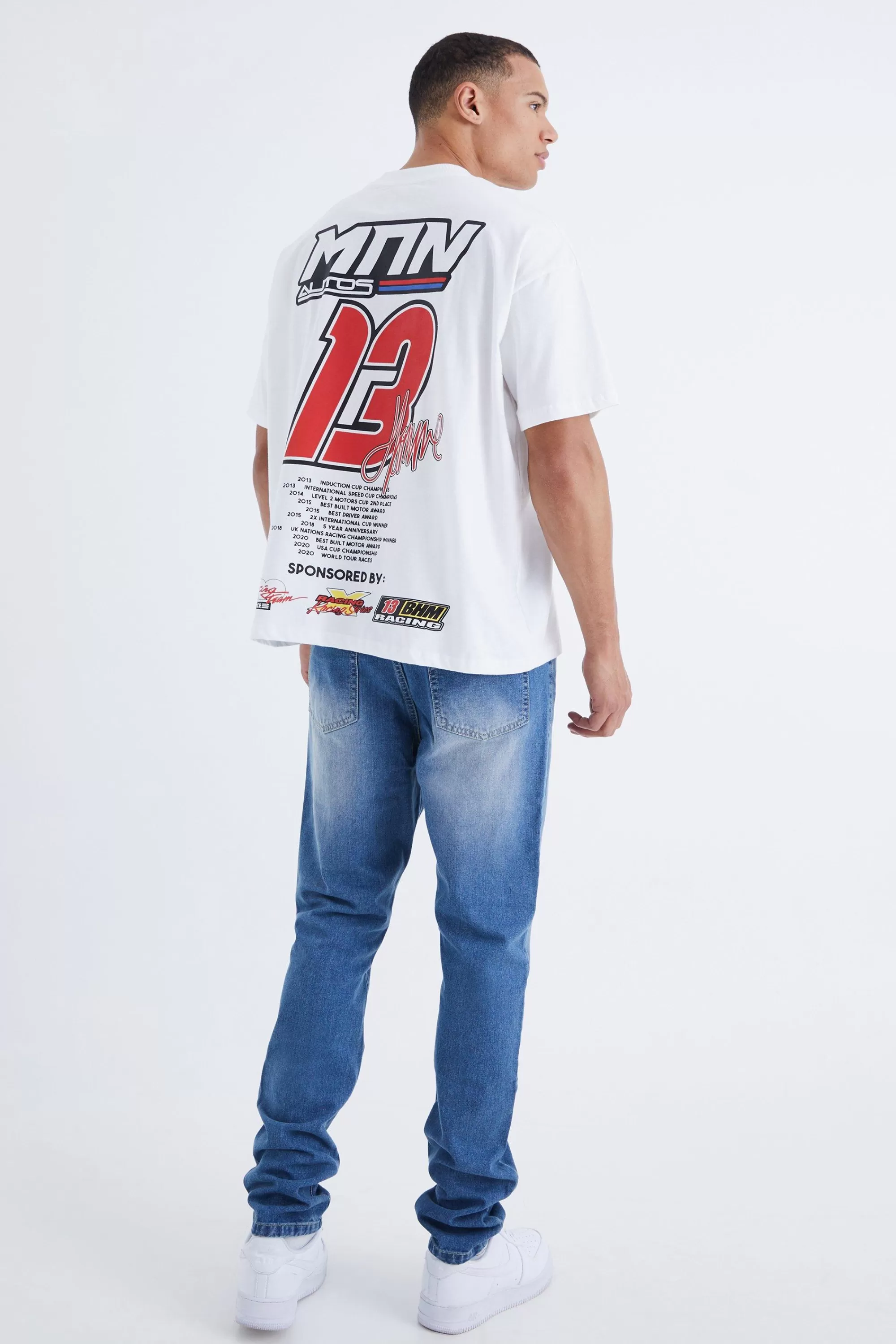 boohooMAN Tall Slim Rigid Jean | UK