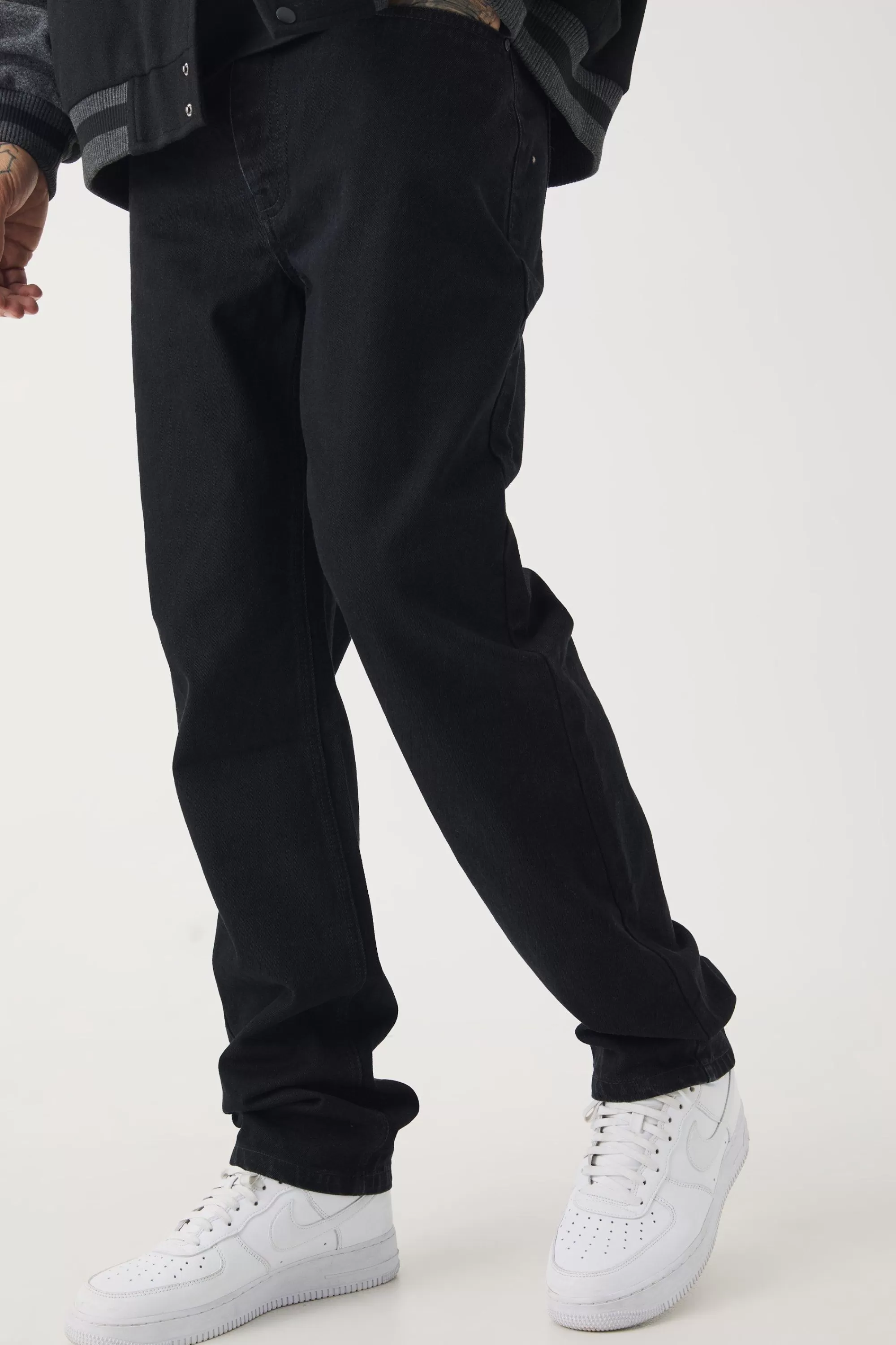 boohooMAN Tall Straight Rigid Jean | UK
