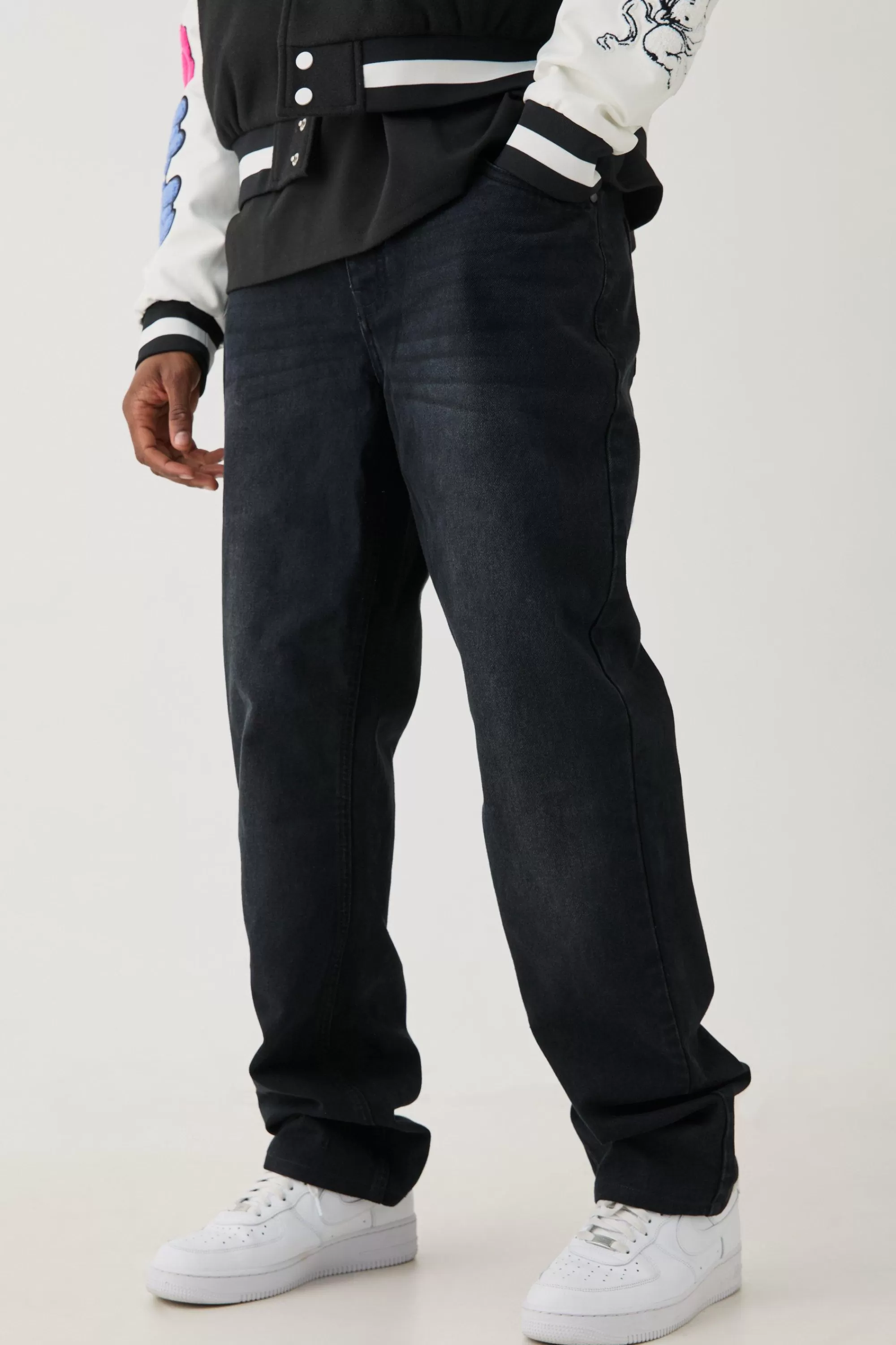 boohooMAN Tall Straight Rigid Jean | UK