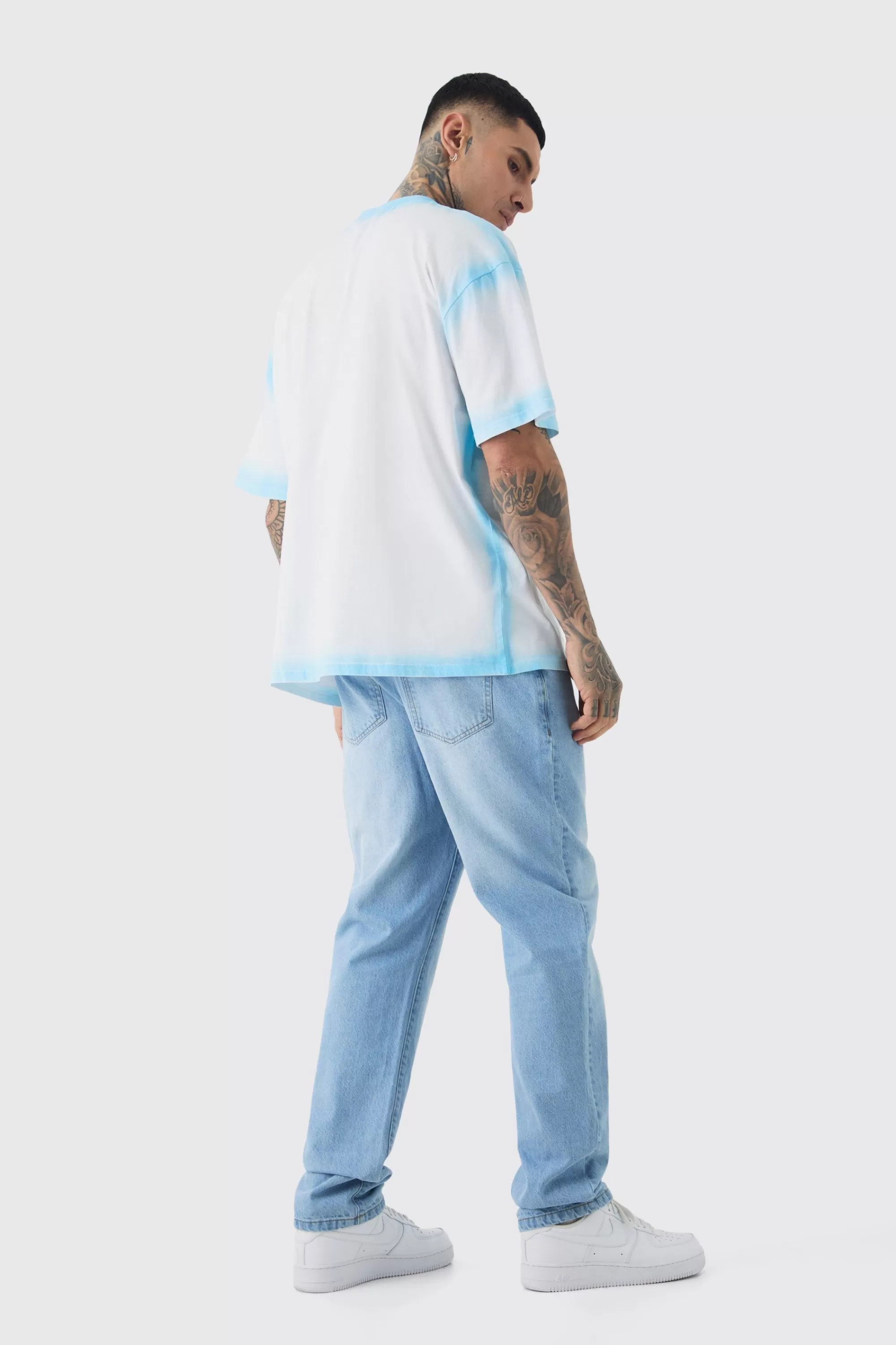 boohooMAN Tall Straight Rigid Jean | UK