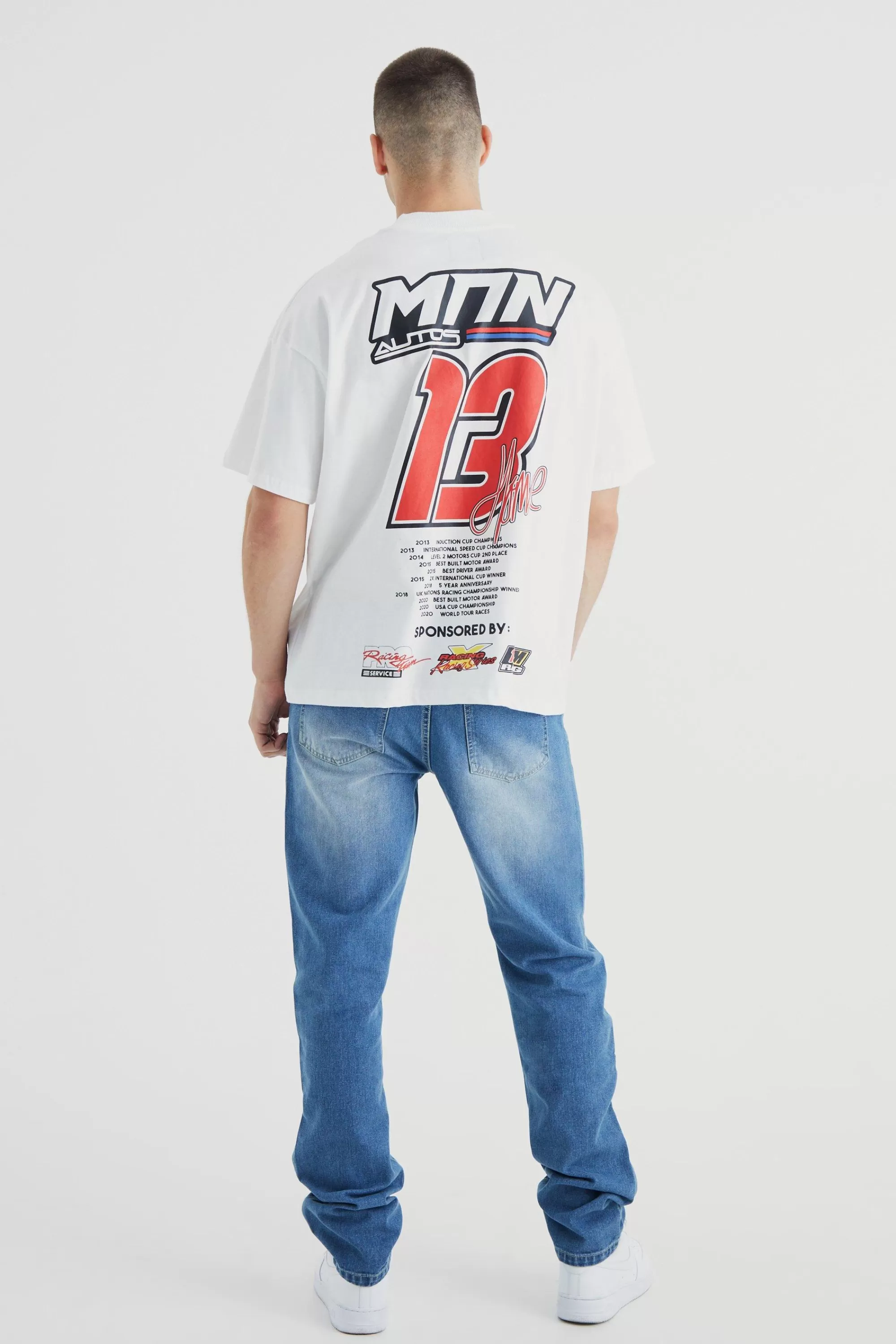 boohooMAN Tall Straight Rigid Jean | UK
