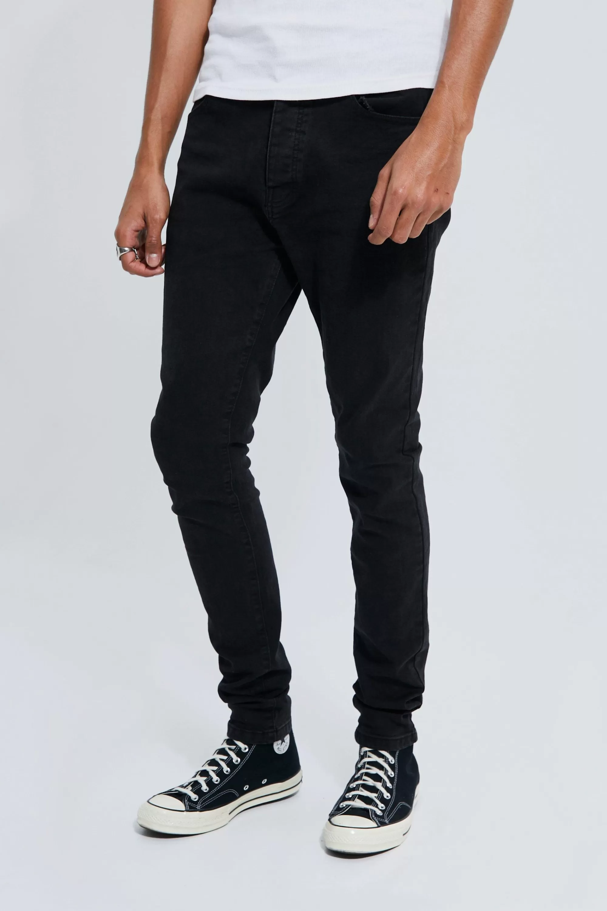 boohooMAN Tall Stretch Skinny Fit Jeans | UK