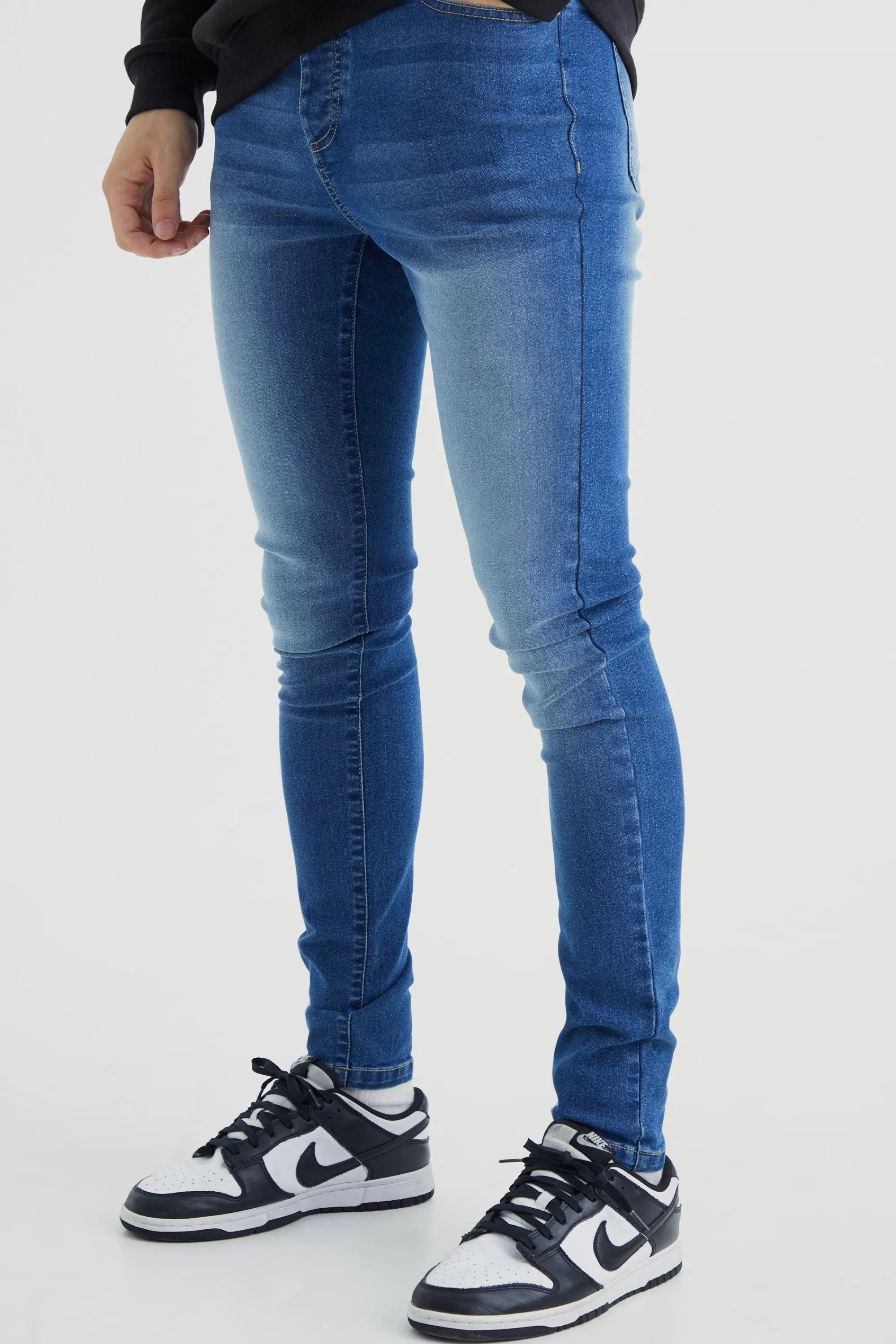 boohooMAN Tall Super Skinny Stretch Jean | UK