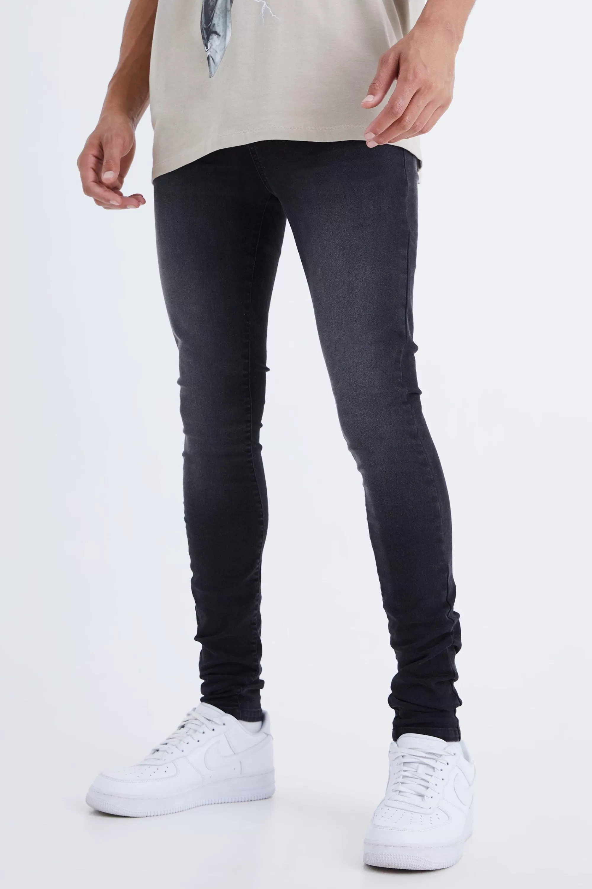 boohooMAN Tall Super Skinny Stretch Jean | UK