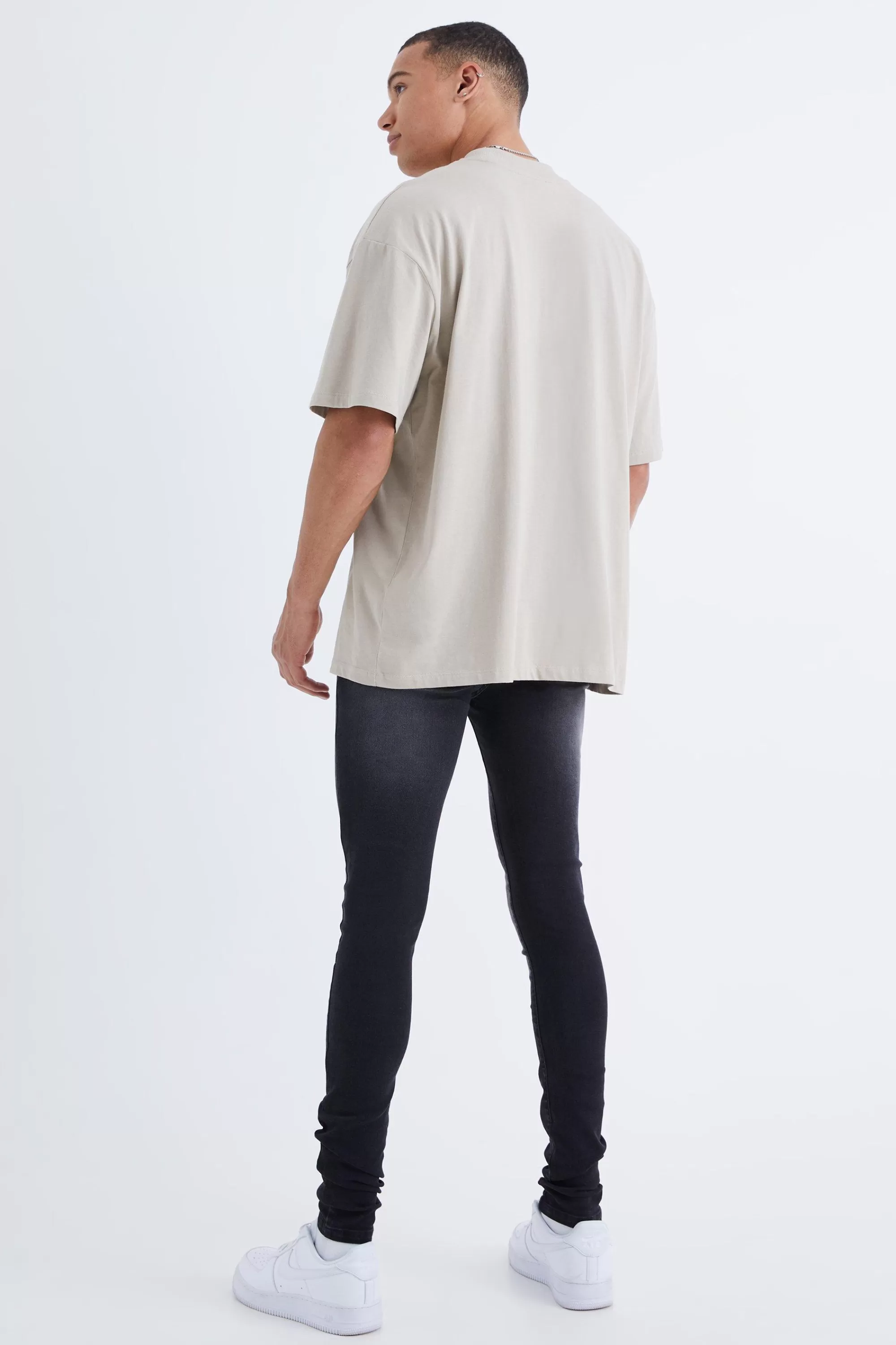 boohooMAN Tall Super Skinny Stretch Jean | UK