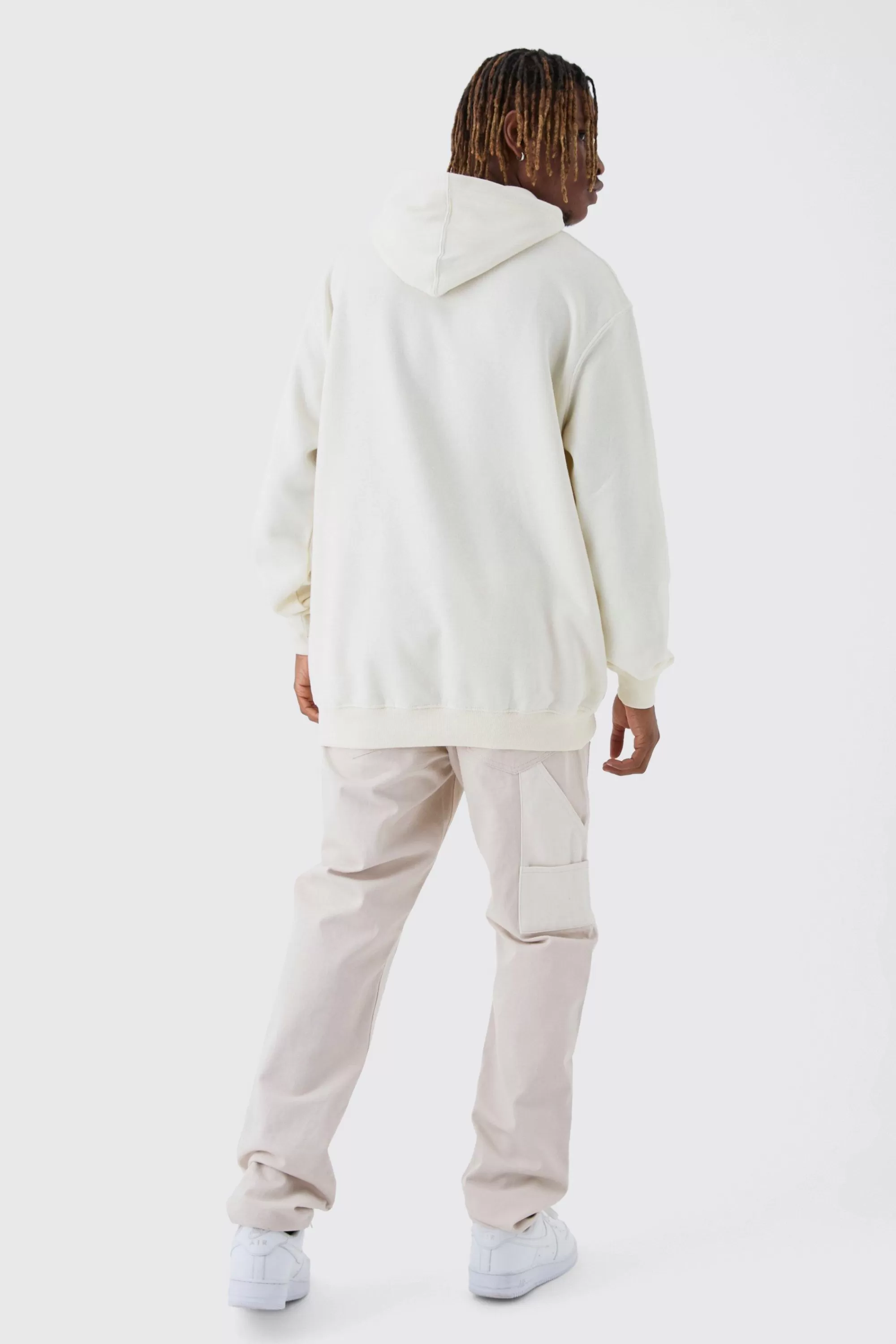 boohooMAN Tall Varsity HOMME Print Oversized Hoodie | UK