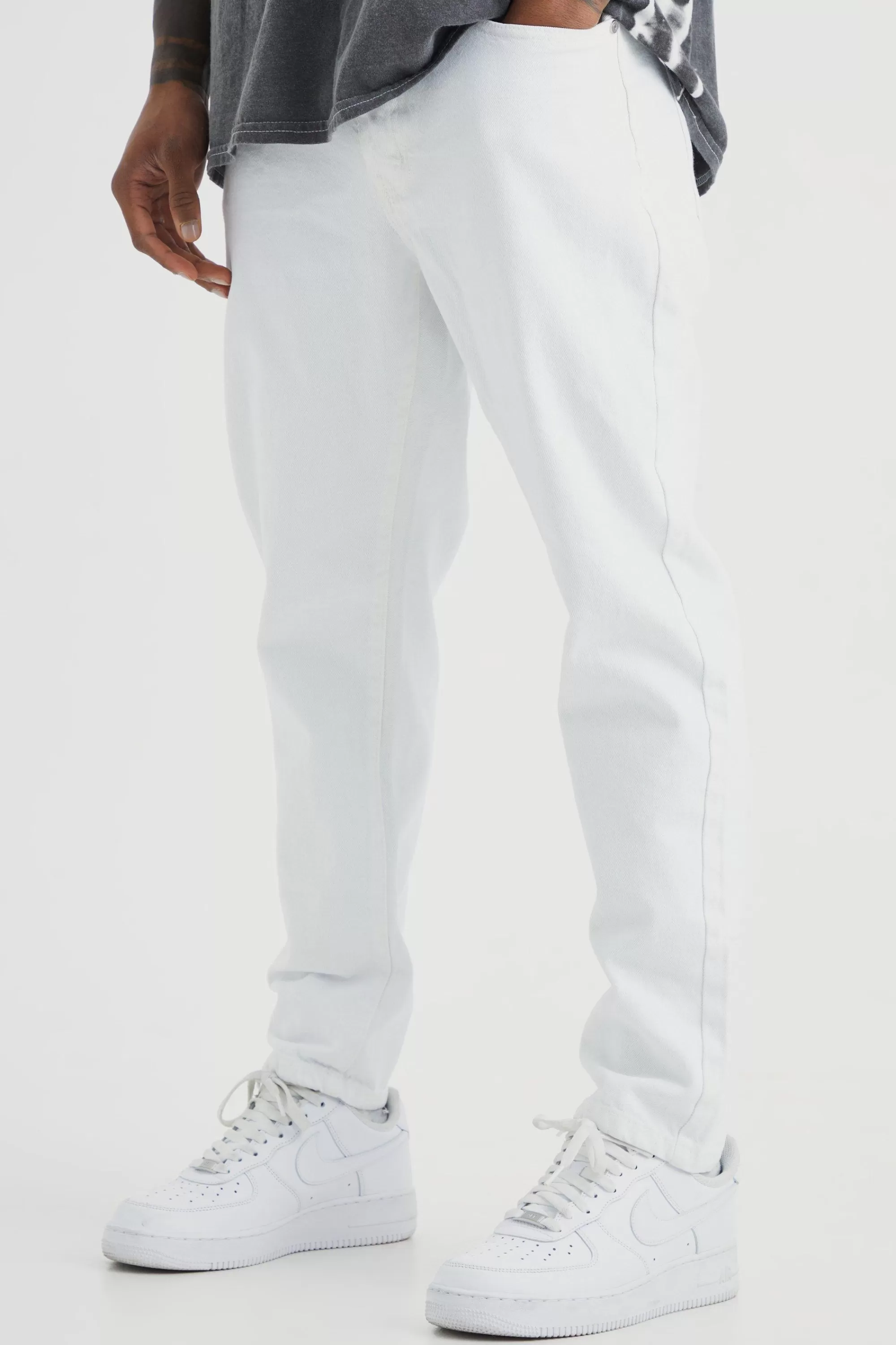 boohooMAN Tapered Rigid Jean | UK