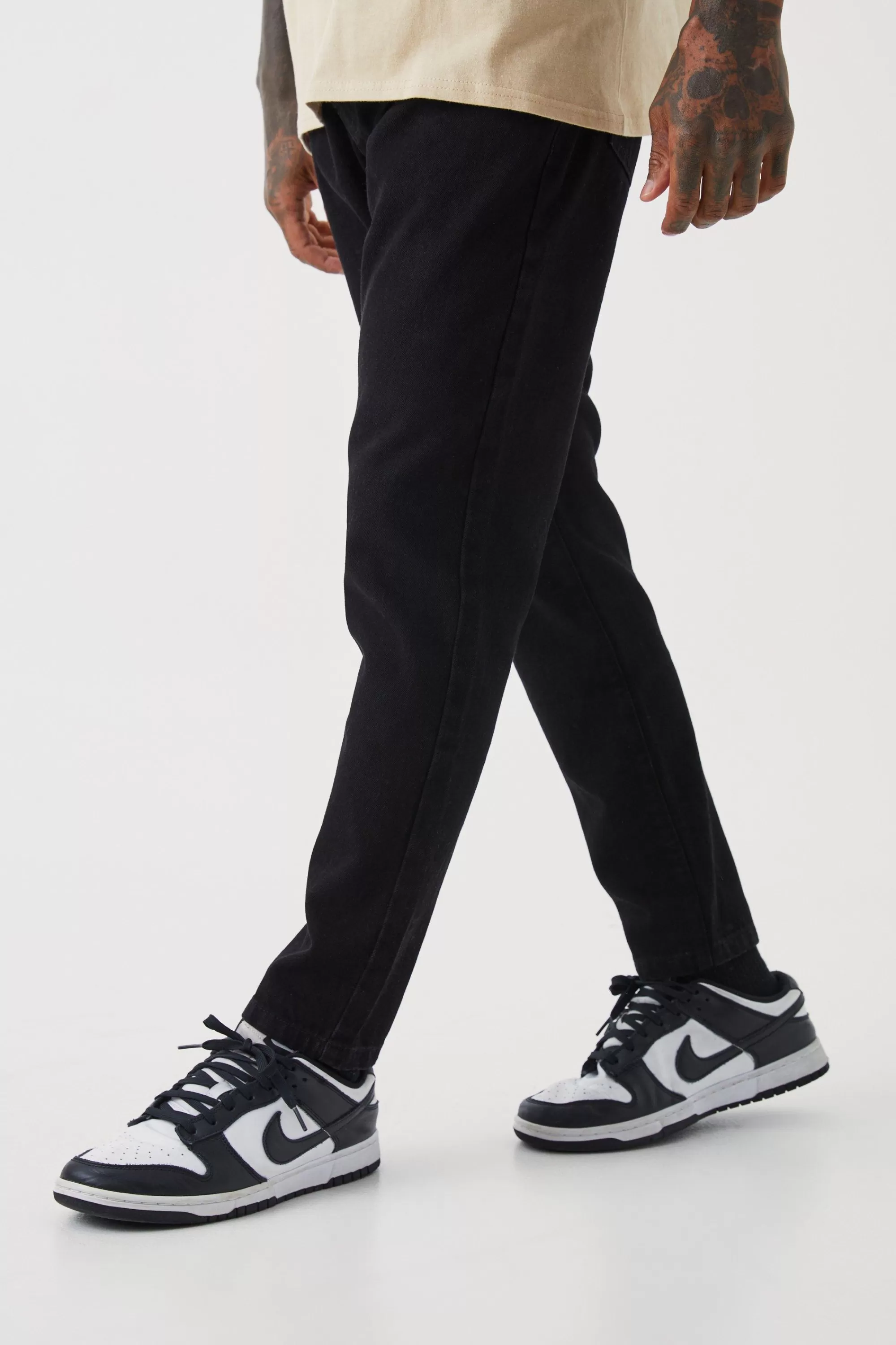 boohooMAN Tapered Rigid Jean | UK