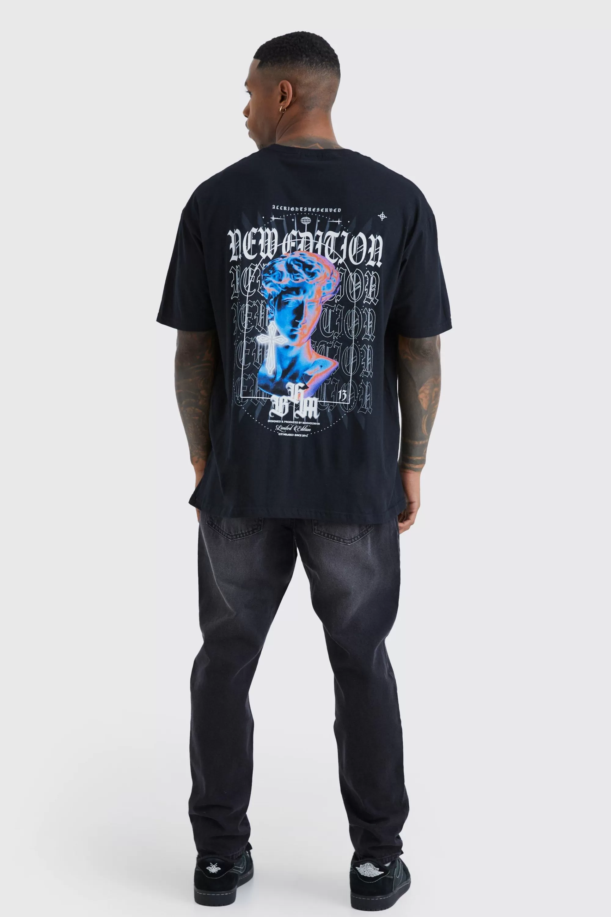 boohooMAN Tapered Rigid Jean | UK