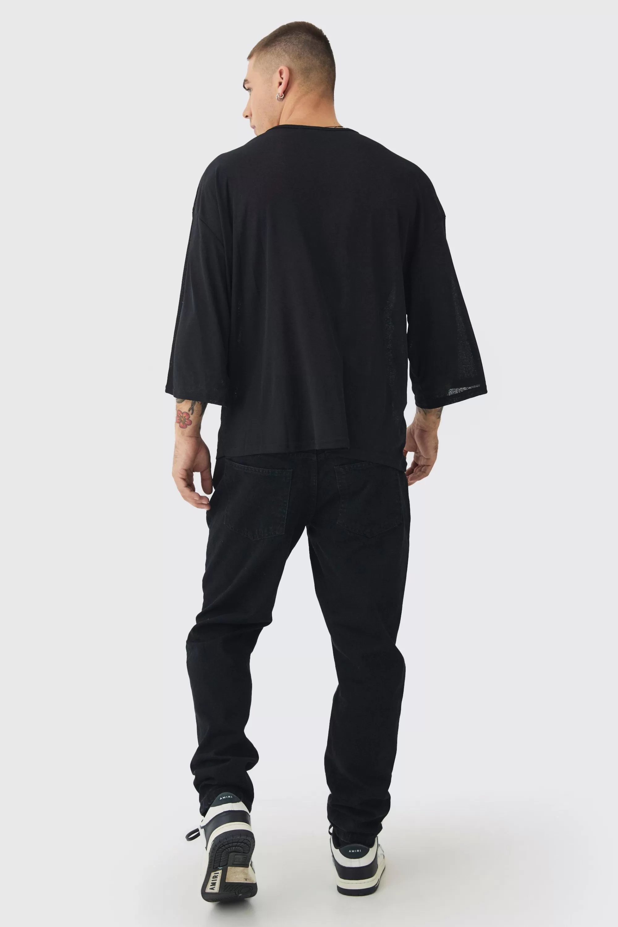 boohooMAN Tapered Rigid Jean In | UK
