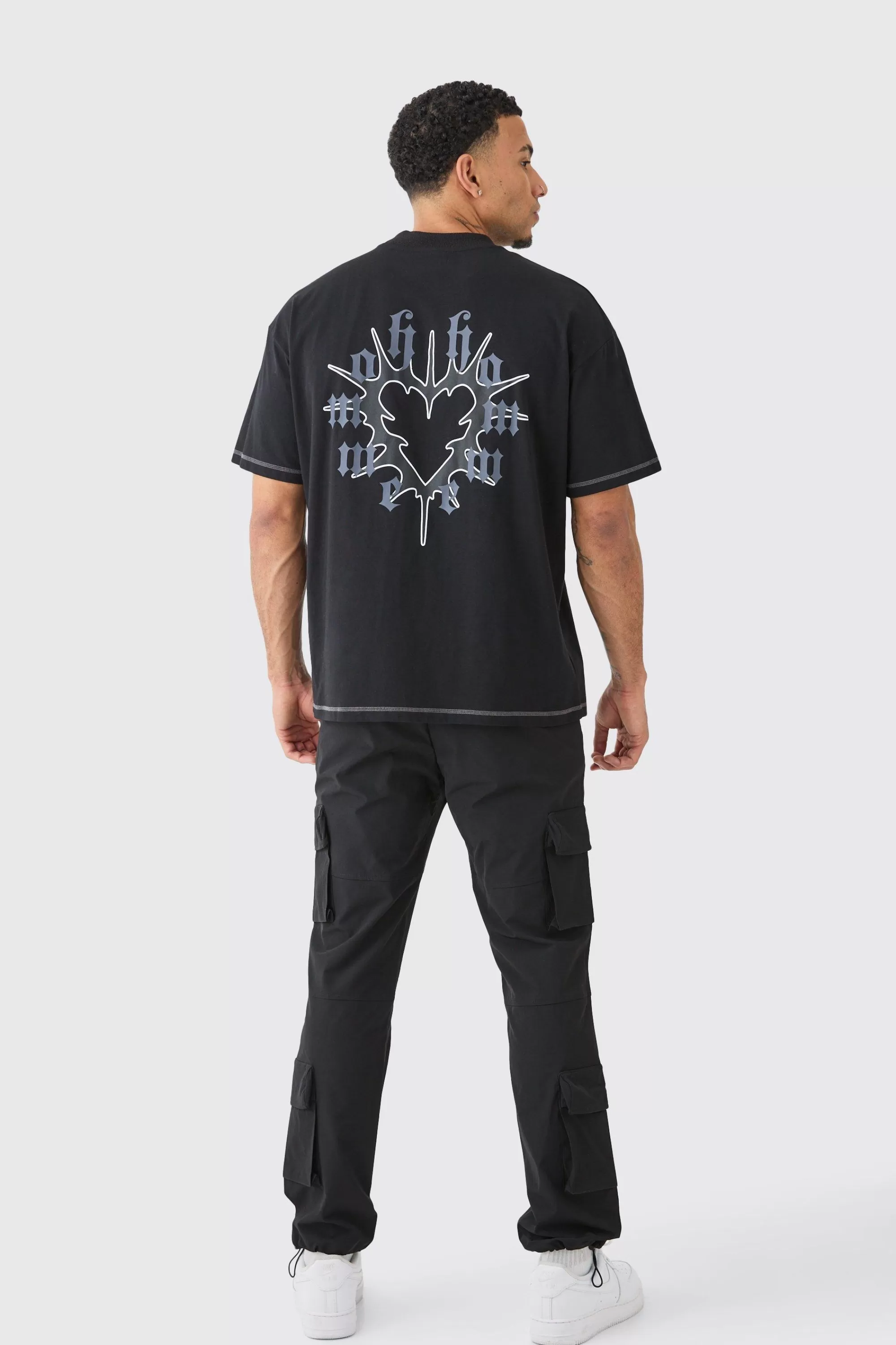 boohooMAN Technical Stretch 3d Cargo Pocket Trousers | UK