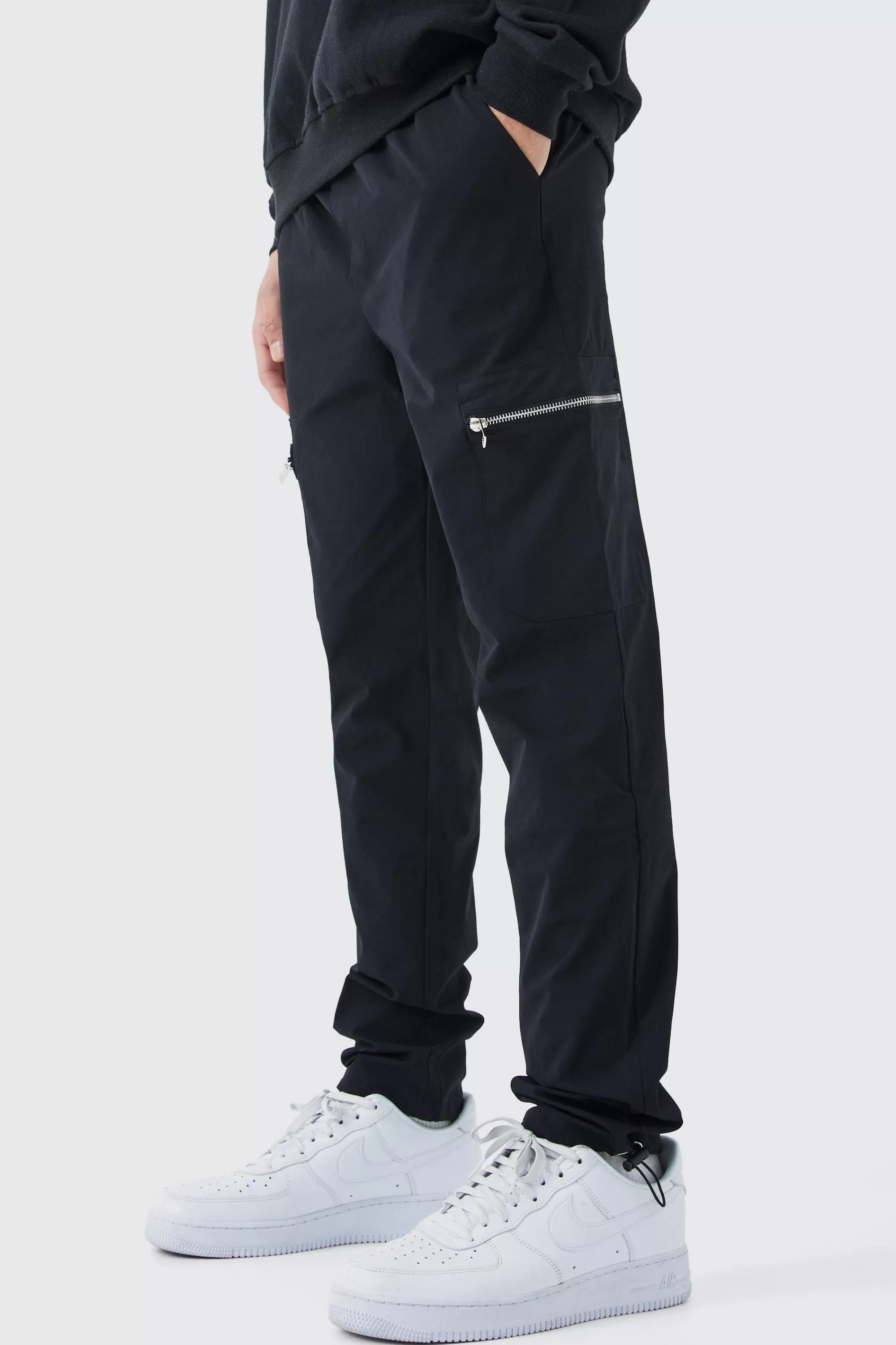 boohooMAN Technical Stretch 3D Pocket Set | UK