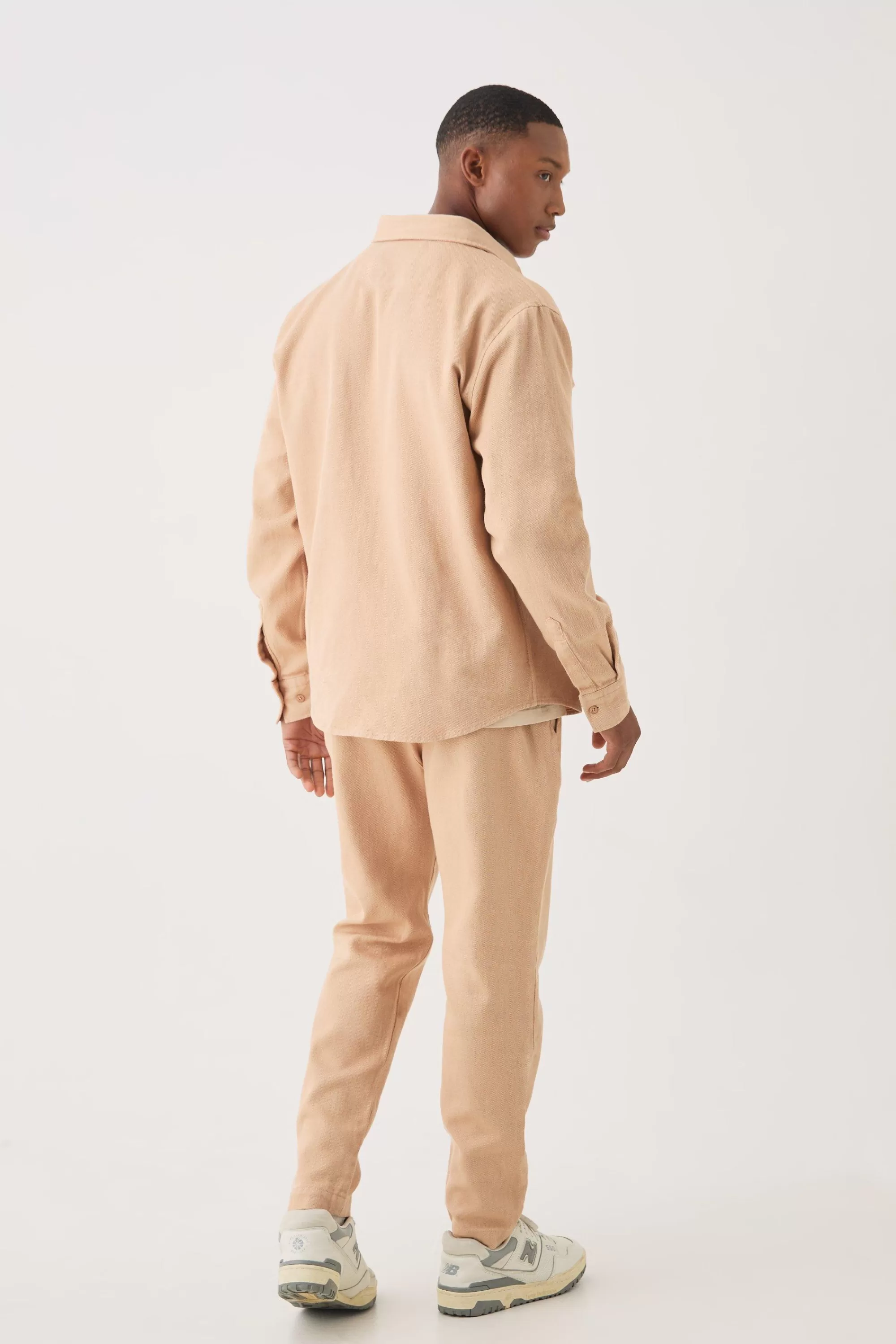 boohooMAN Textured Button Through Overshirt | UK