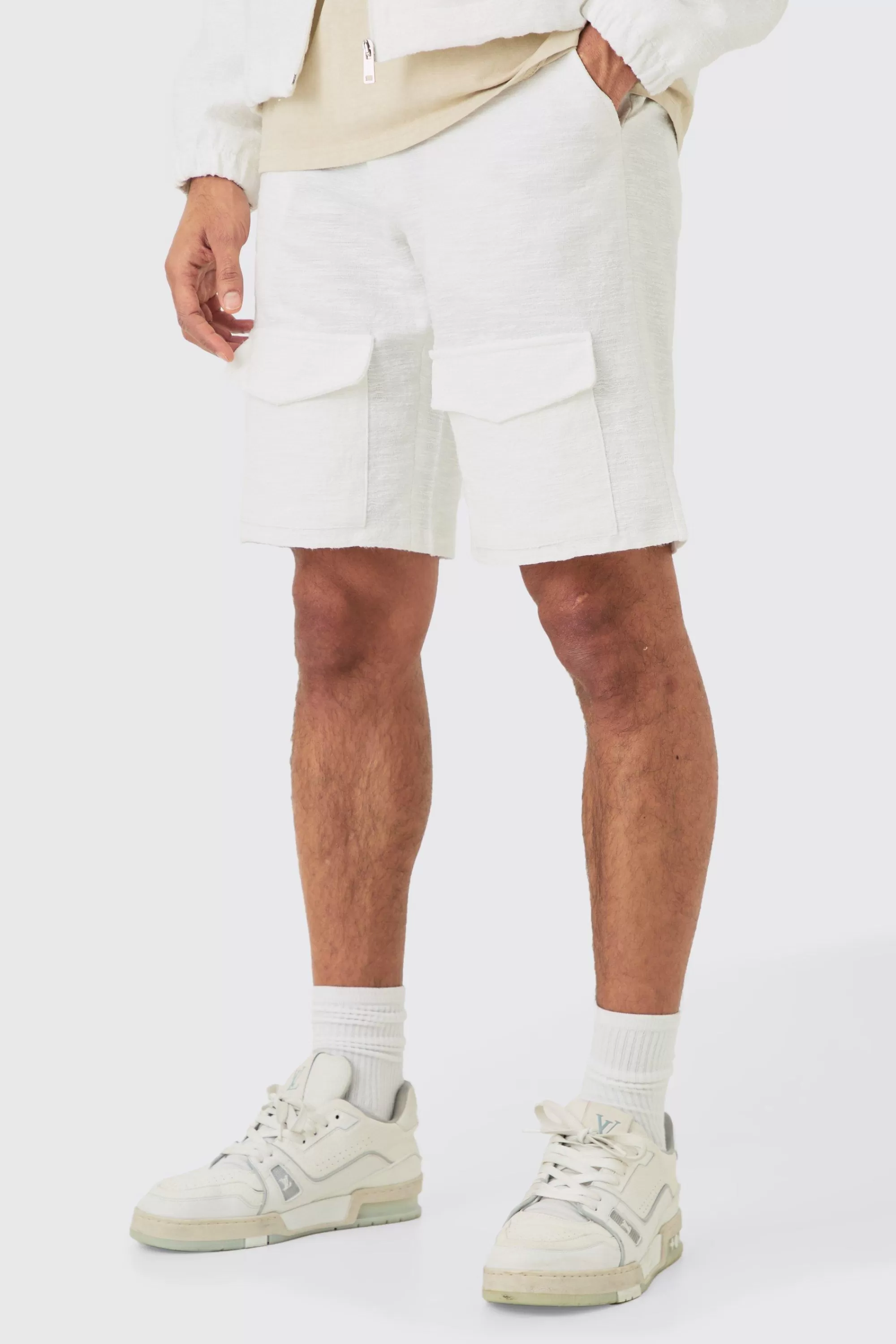 boohooMAN Textured Jacquard Smart Set | UK