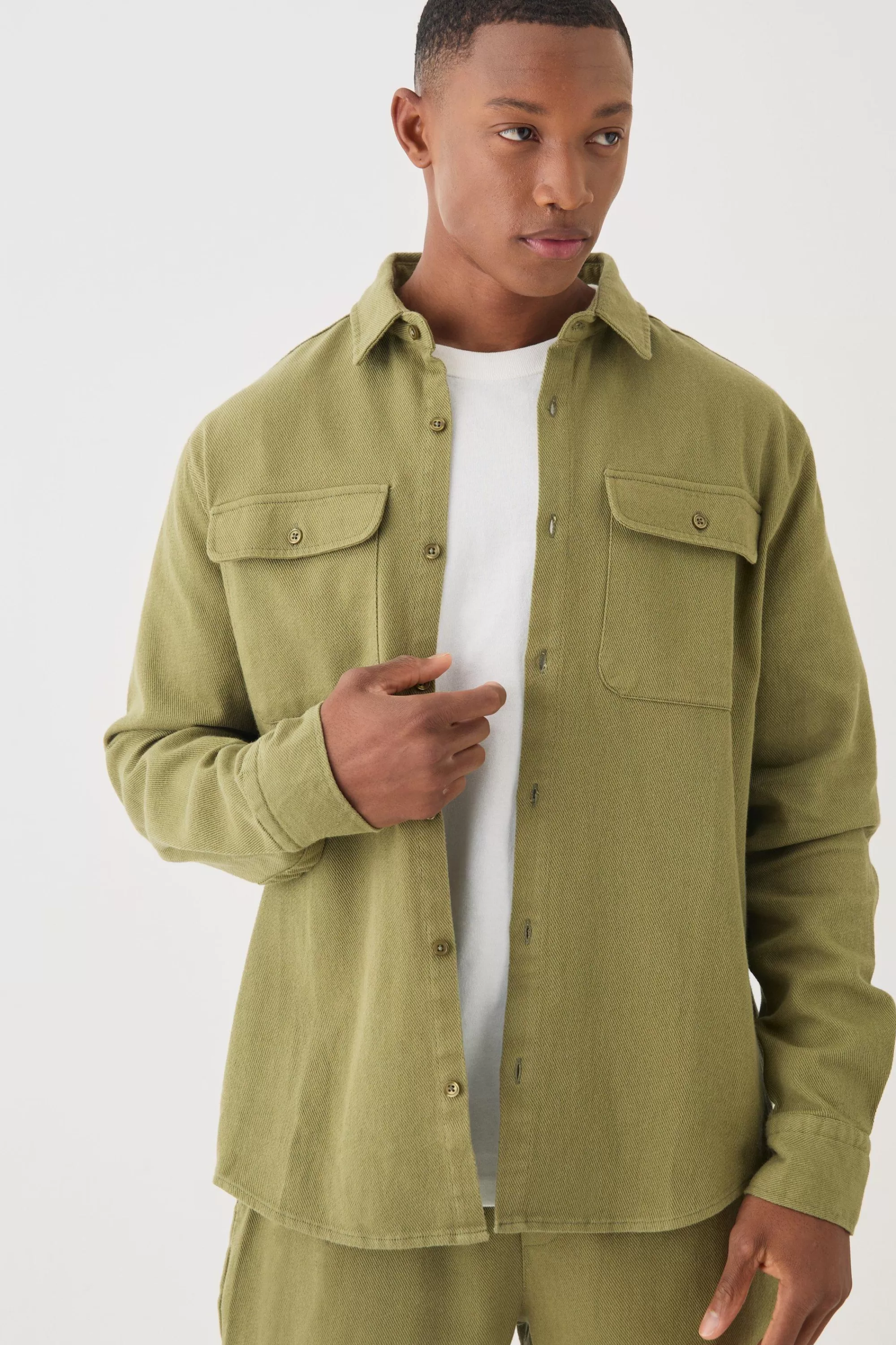 boohooMAN Textured Straight Fit Set | UK
