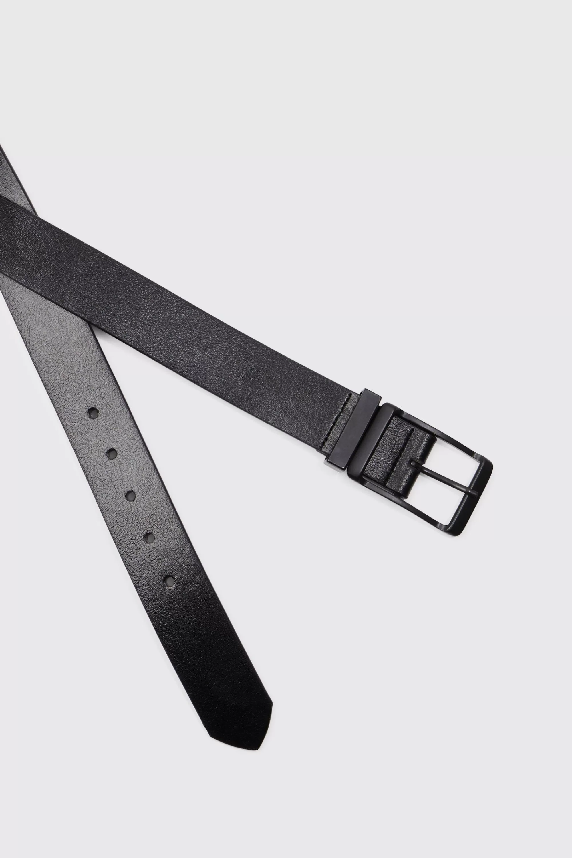 boohooMAN Tonal Faux Leather Belt | UK