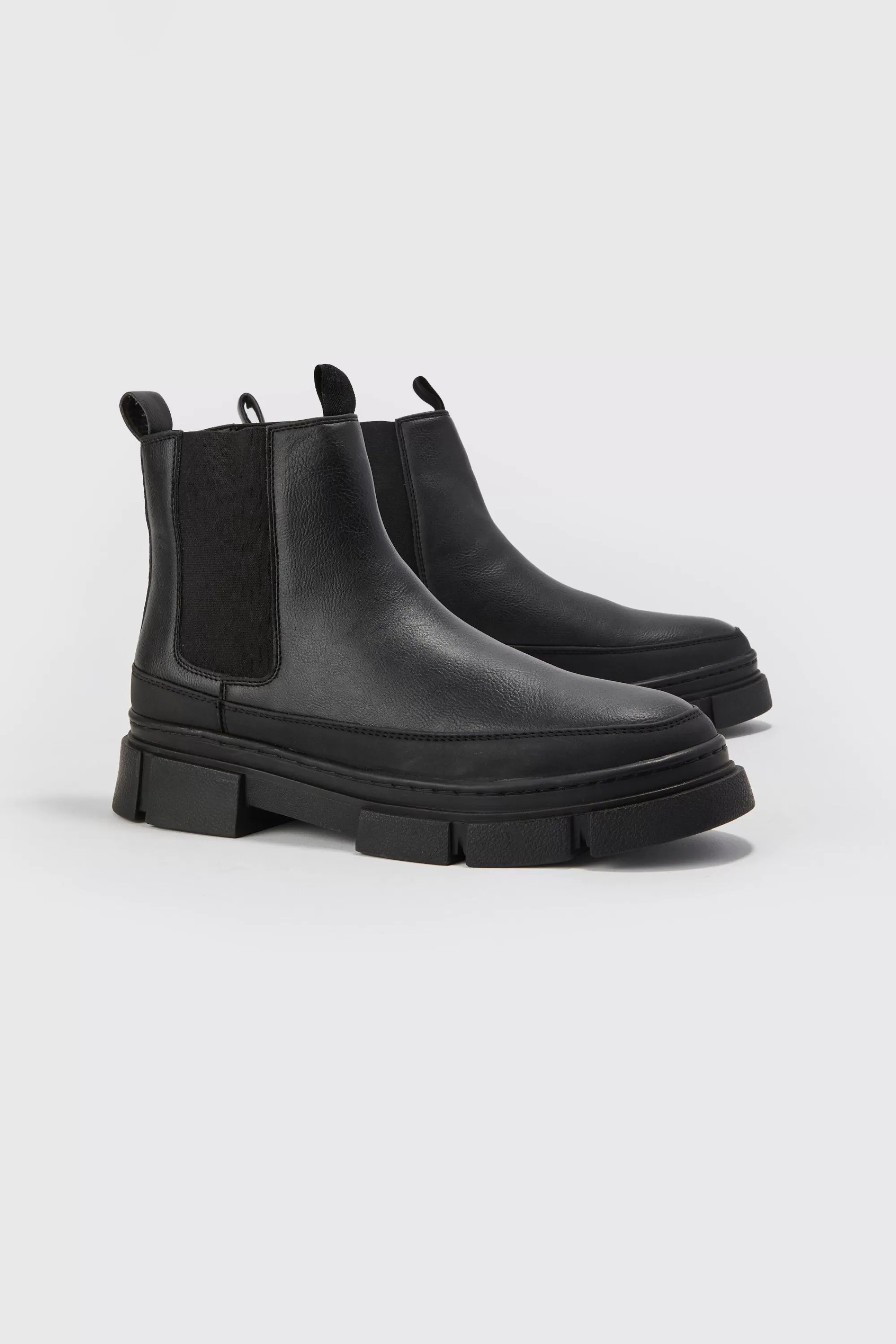boohooMAN Track Sole Chelsea Boot | UK