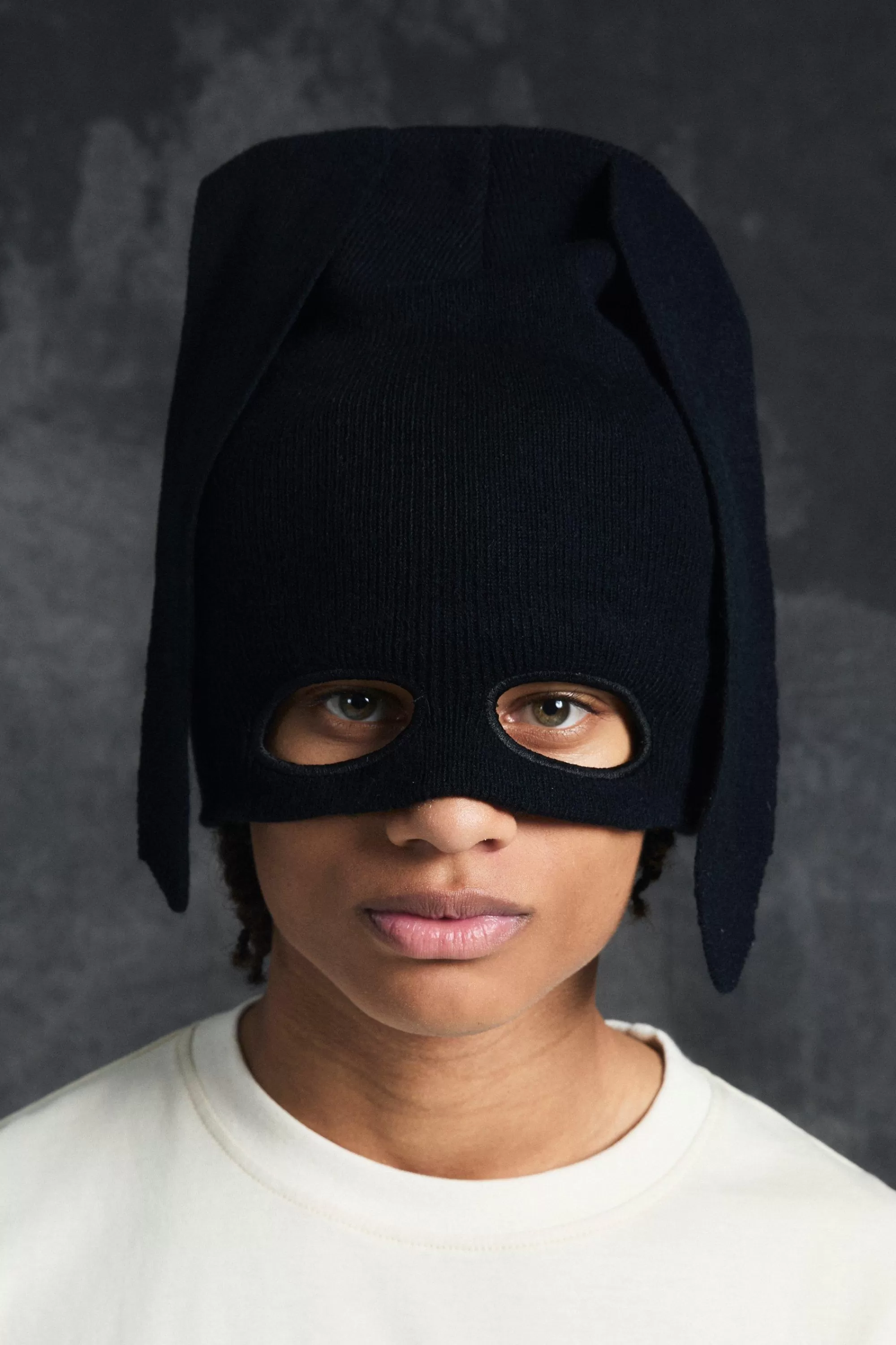 boohooMAN Trippie Redd Ribbed Bunny Ears Beanie In | UK