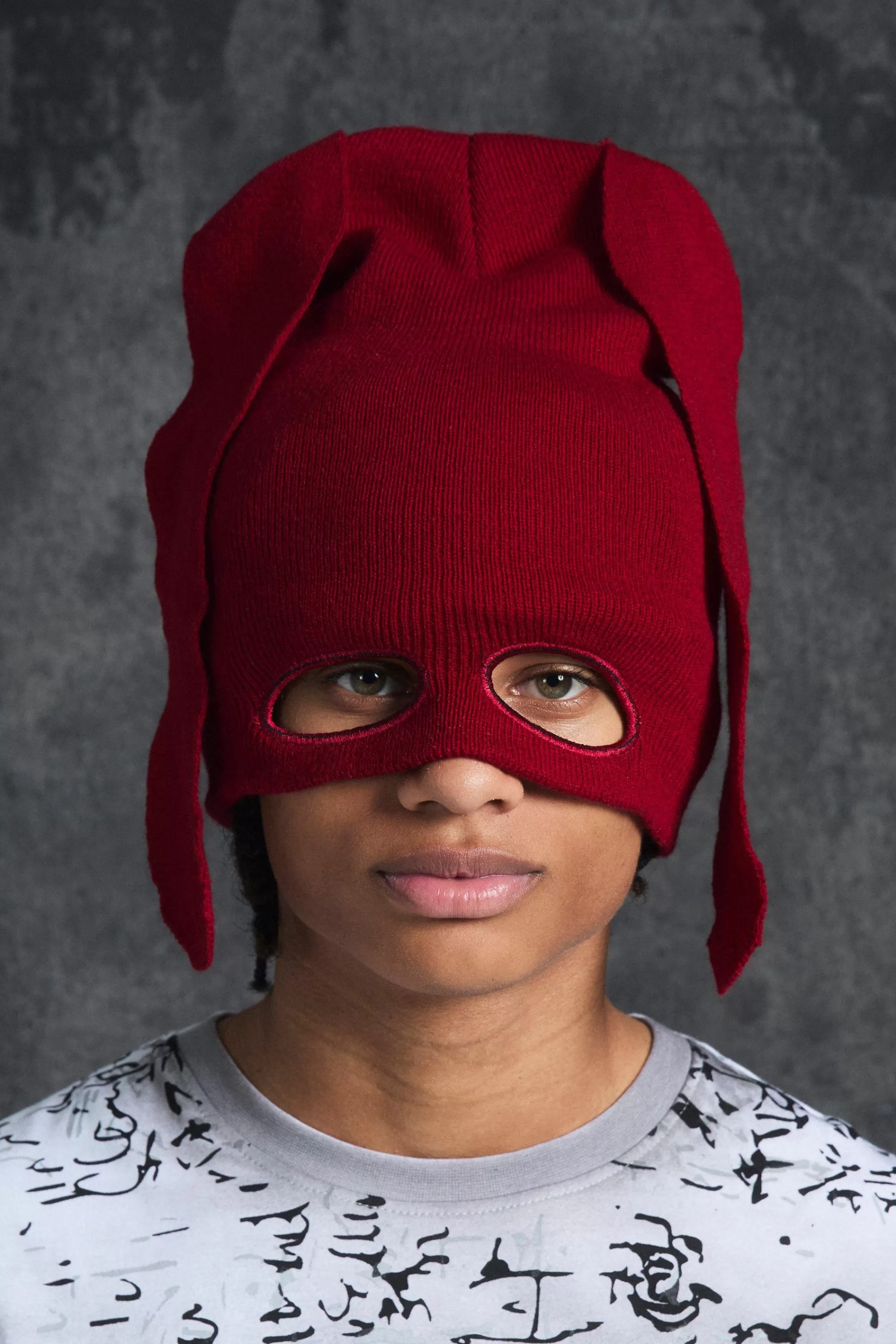 boohooMAN Trippie d Ribbed Bunny Ears Beanie In | UK