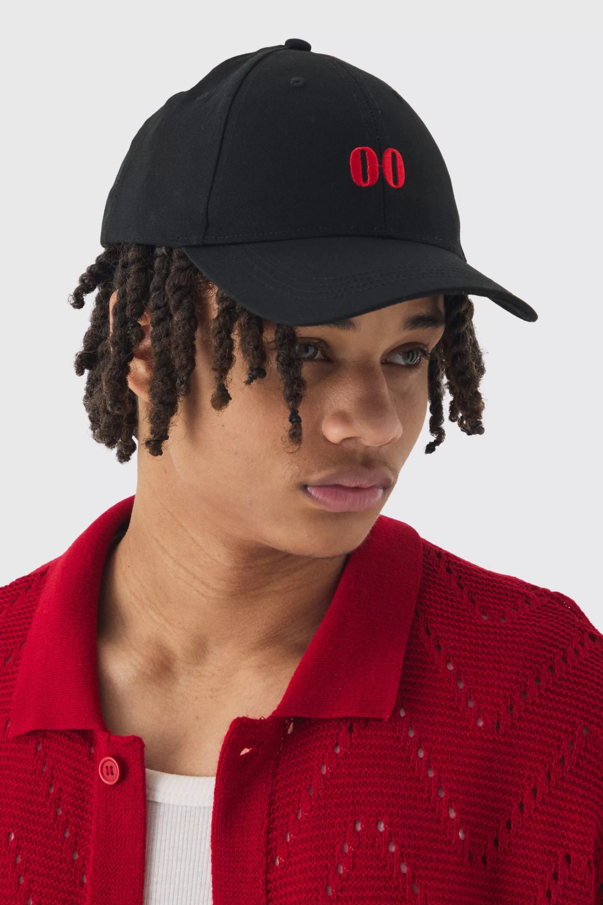 boohooMAN Twill Embroidered Cap In | UK