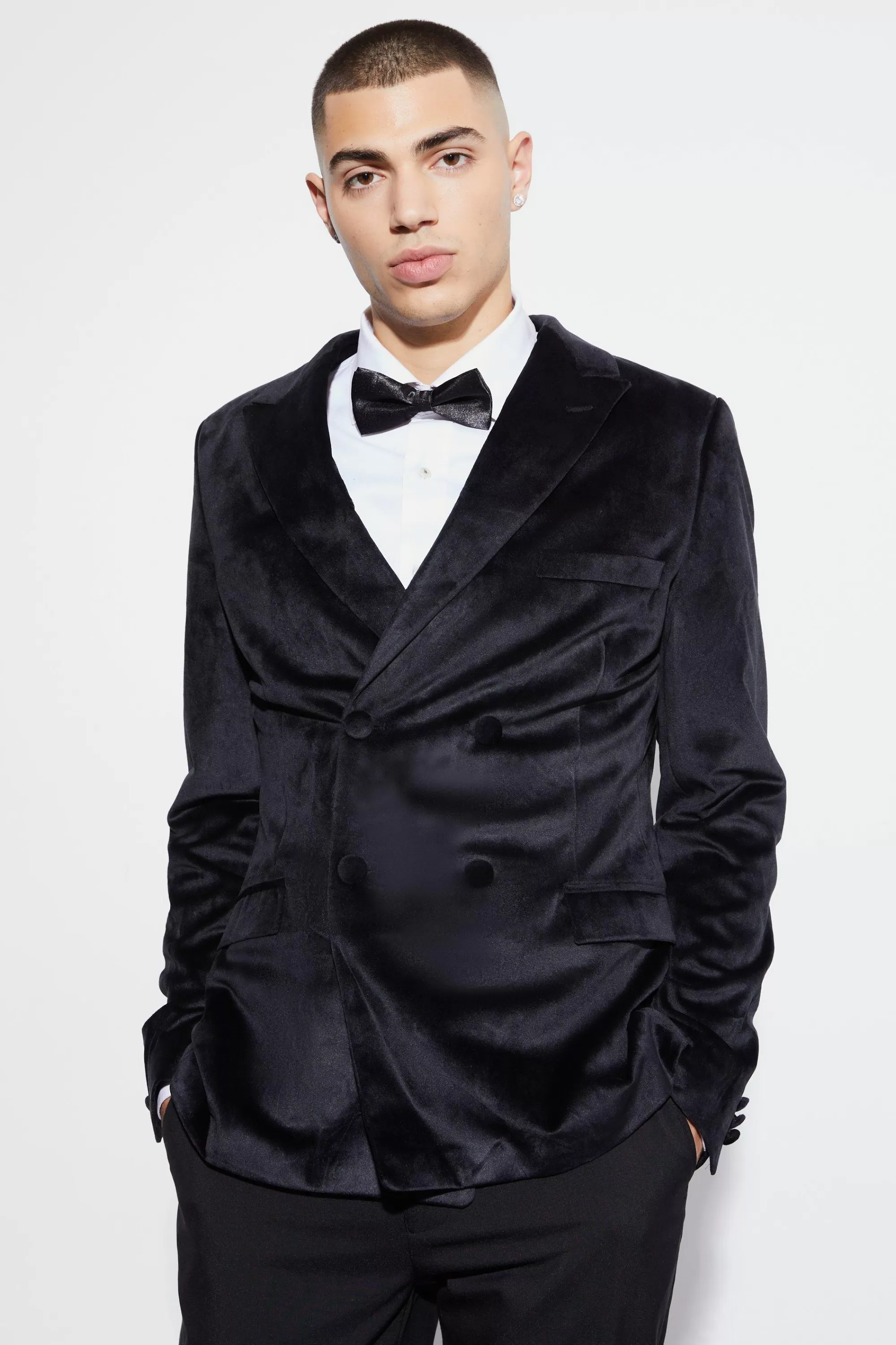 boohooMAN Velour Suit | UK