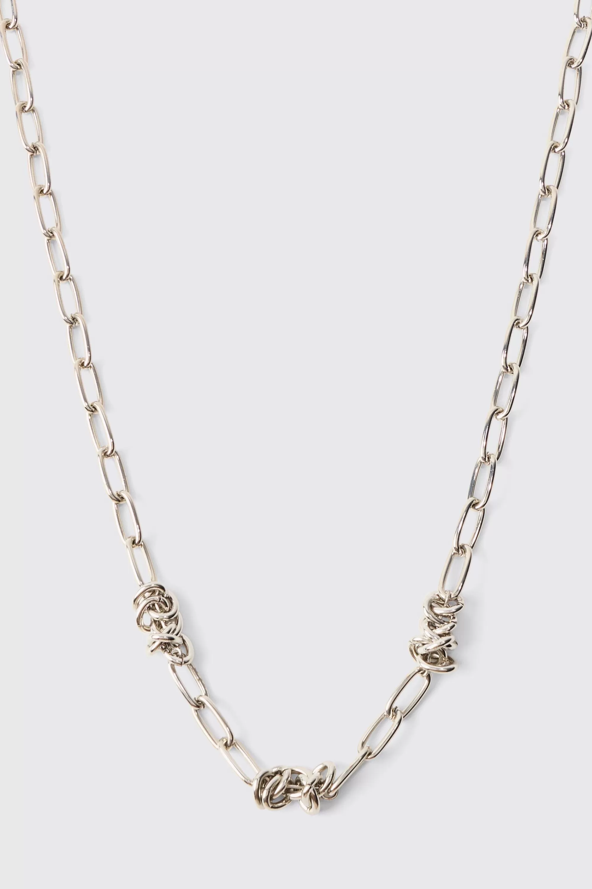 boohooMAN Wire Chunky Chain Necklace | UK