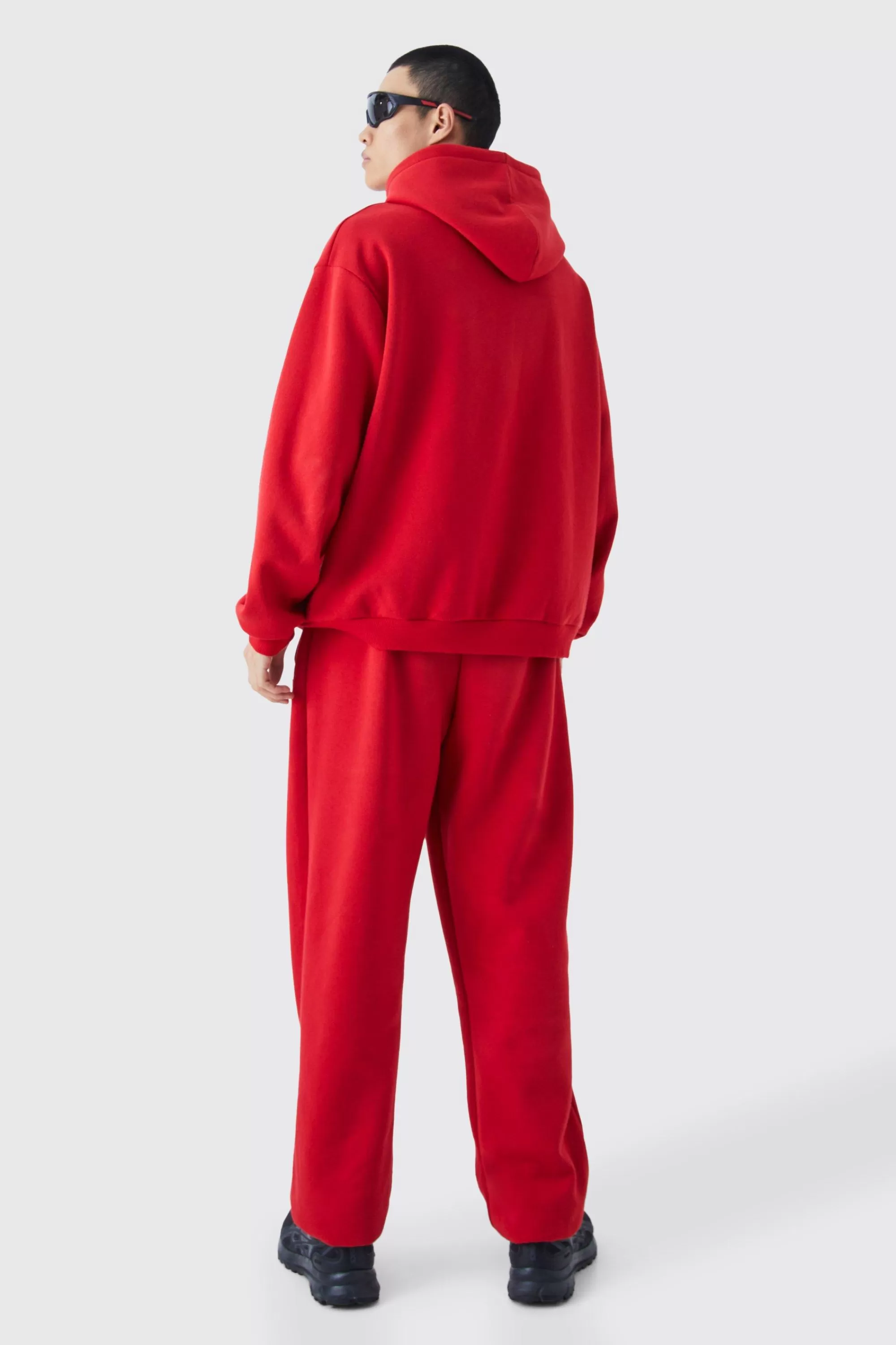 boohooMAN Worldwide Football Oversized Hodded Tracksuit | UK