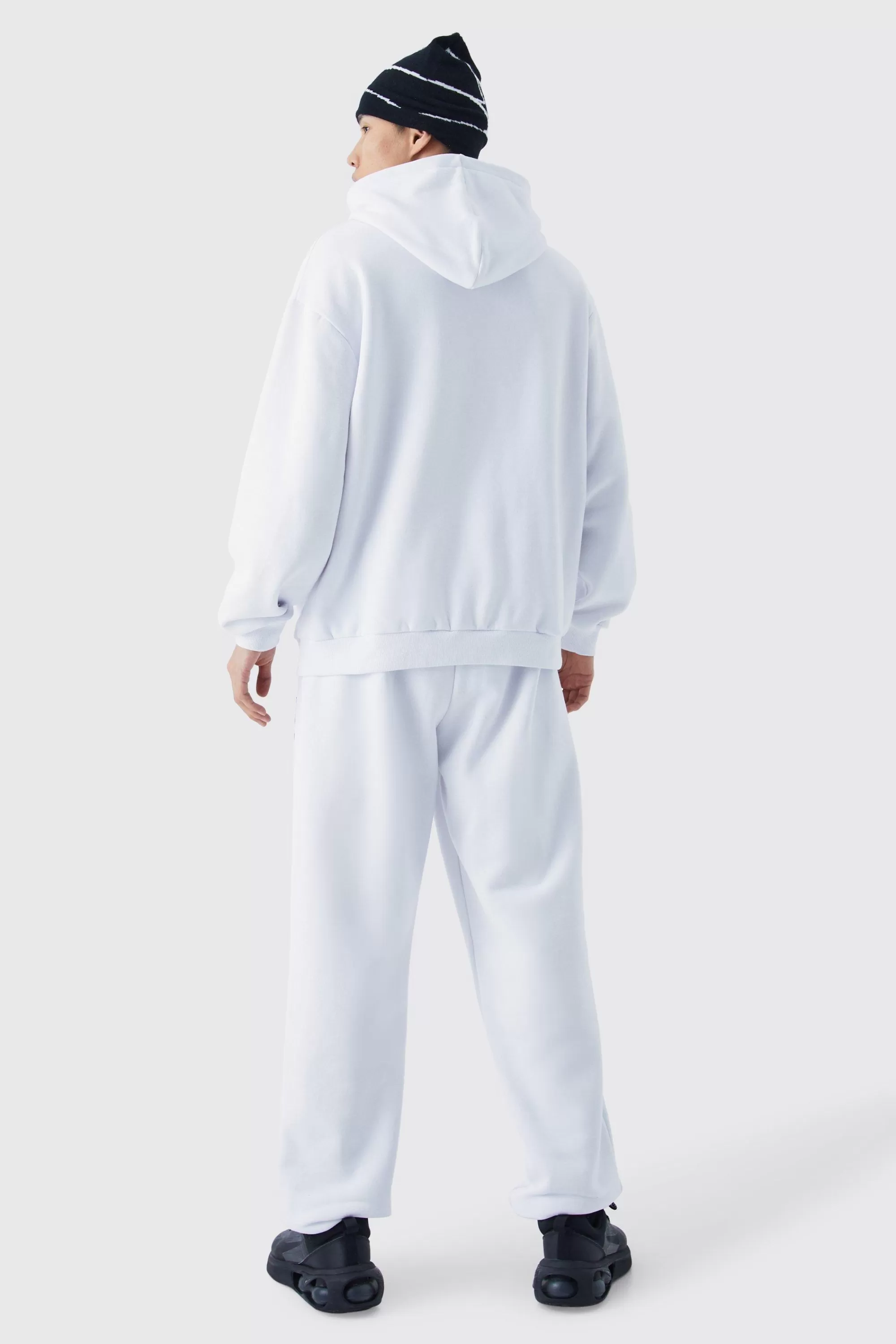 boohooMAN Worldwide Football Oversized Hooded Tracksuit | UK