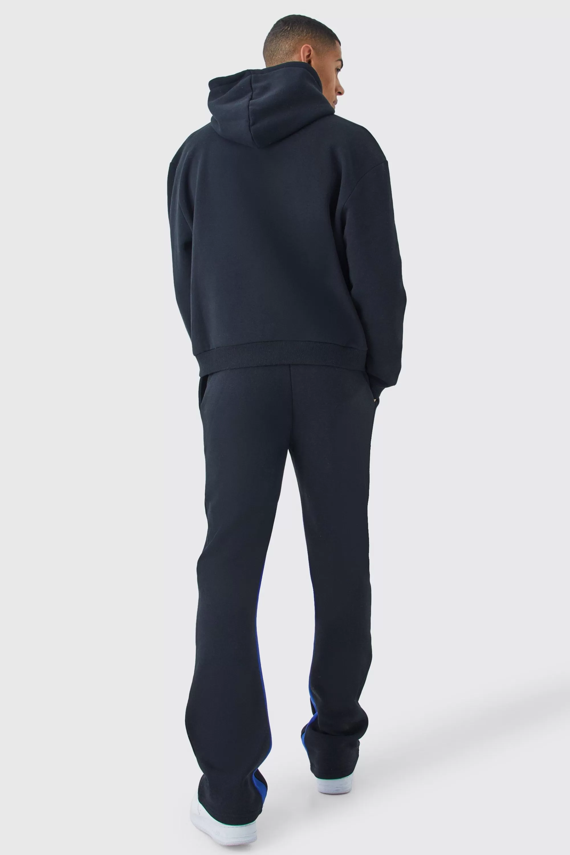 boohooMAN Worldwide Oversized Stacked Gusset Tracksuit | UK