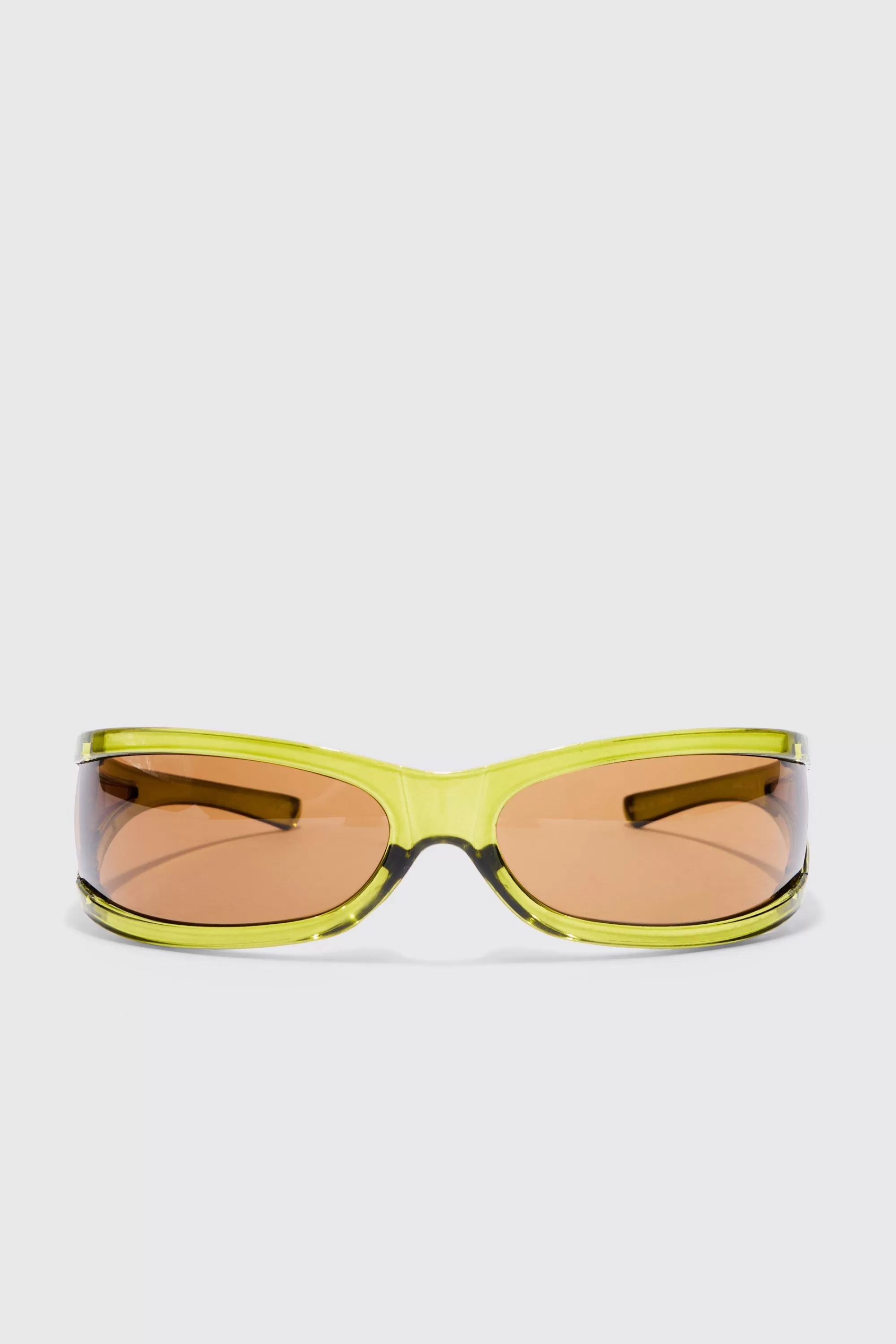 boohooMAN Wrap Lens Sunglasses In | UK