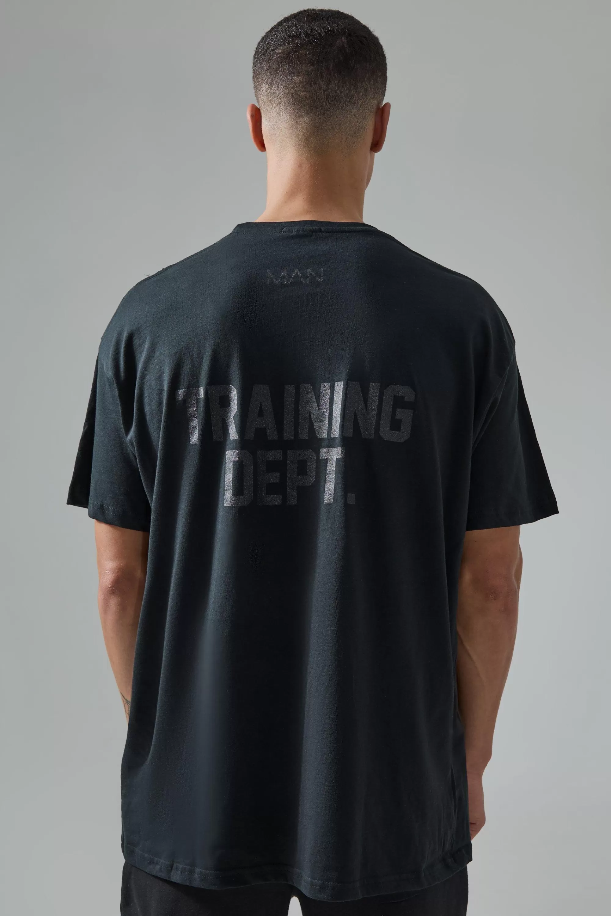 boohooMAN Active Training Dept Oversized Tshirt | UK black Hot
