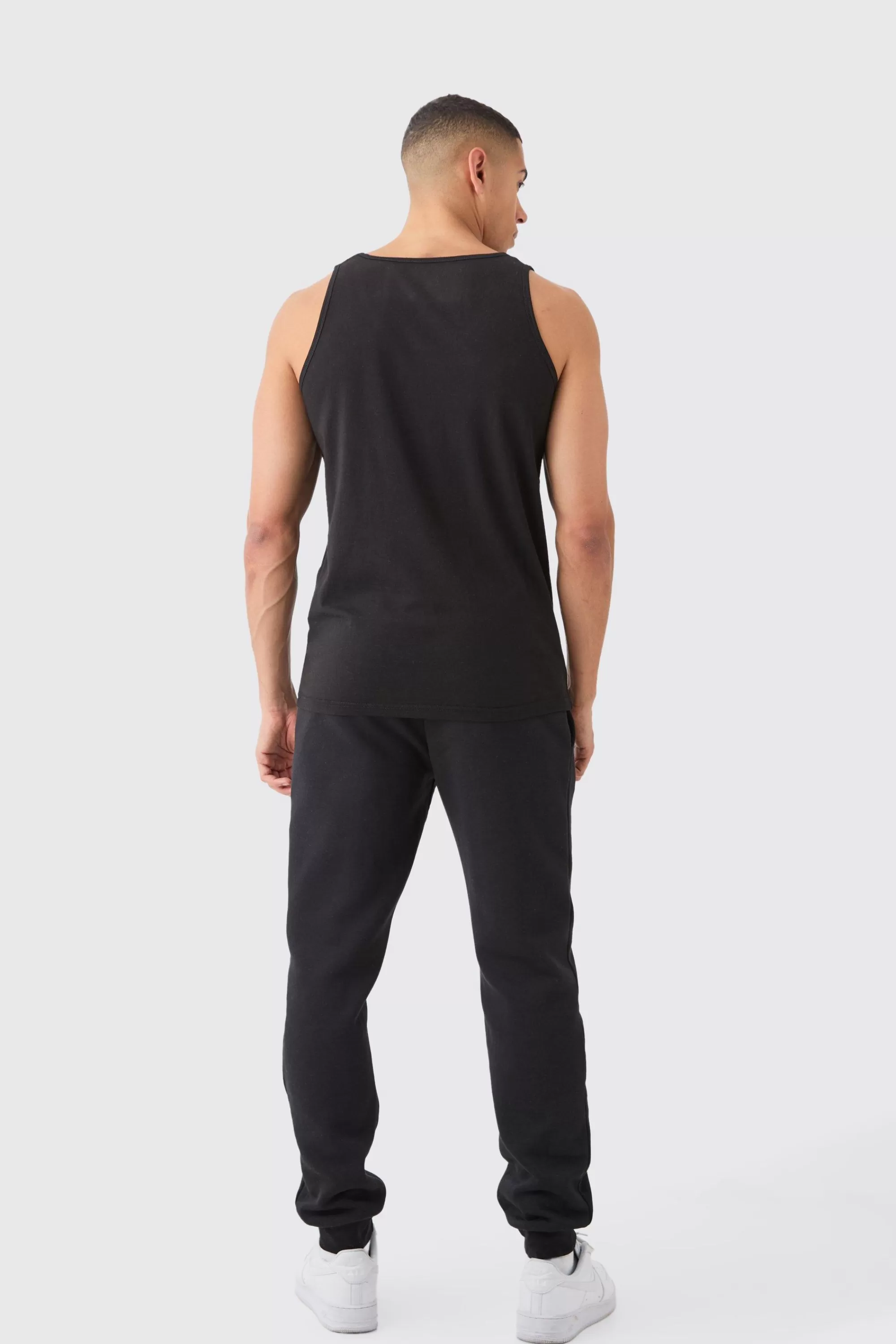 boohooMAN Basic Vest | UK black Sale