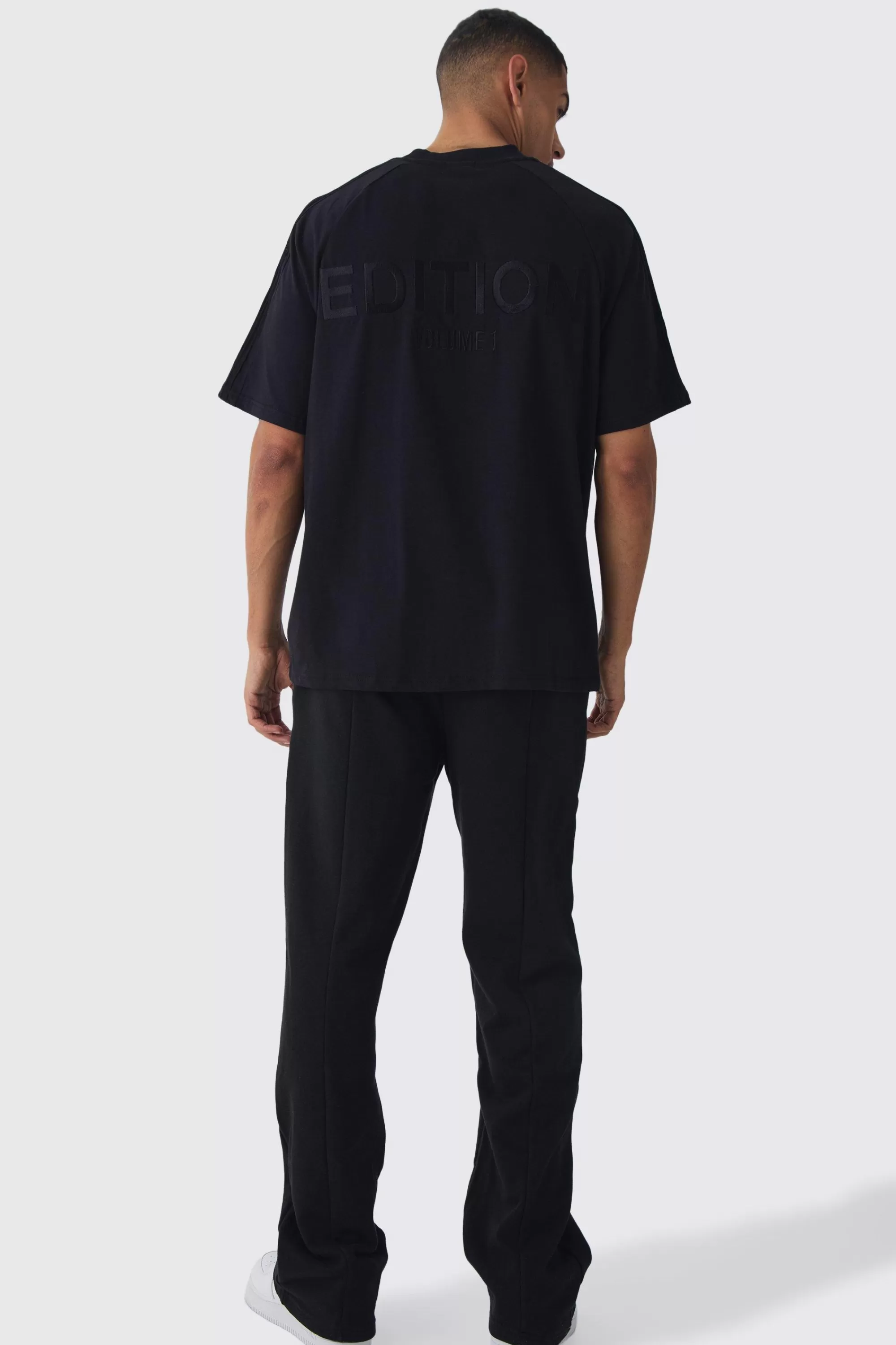 boohooMAN EDITION Oversized Heavyweight Pin Tuck T-shirt | UK black Best