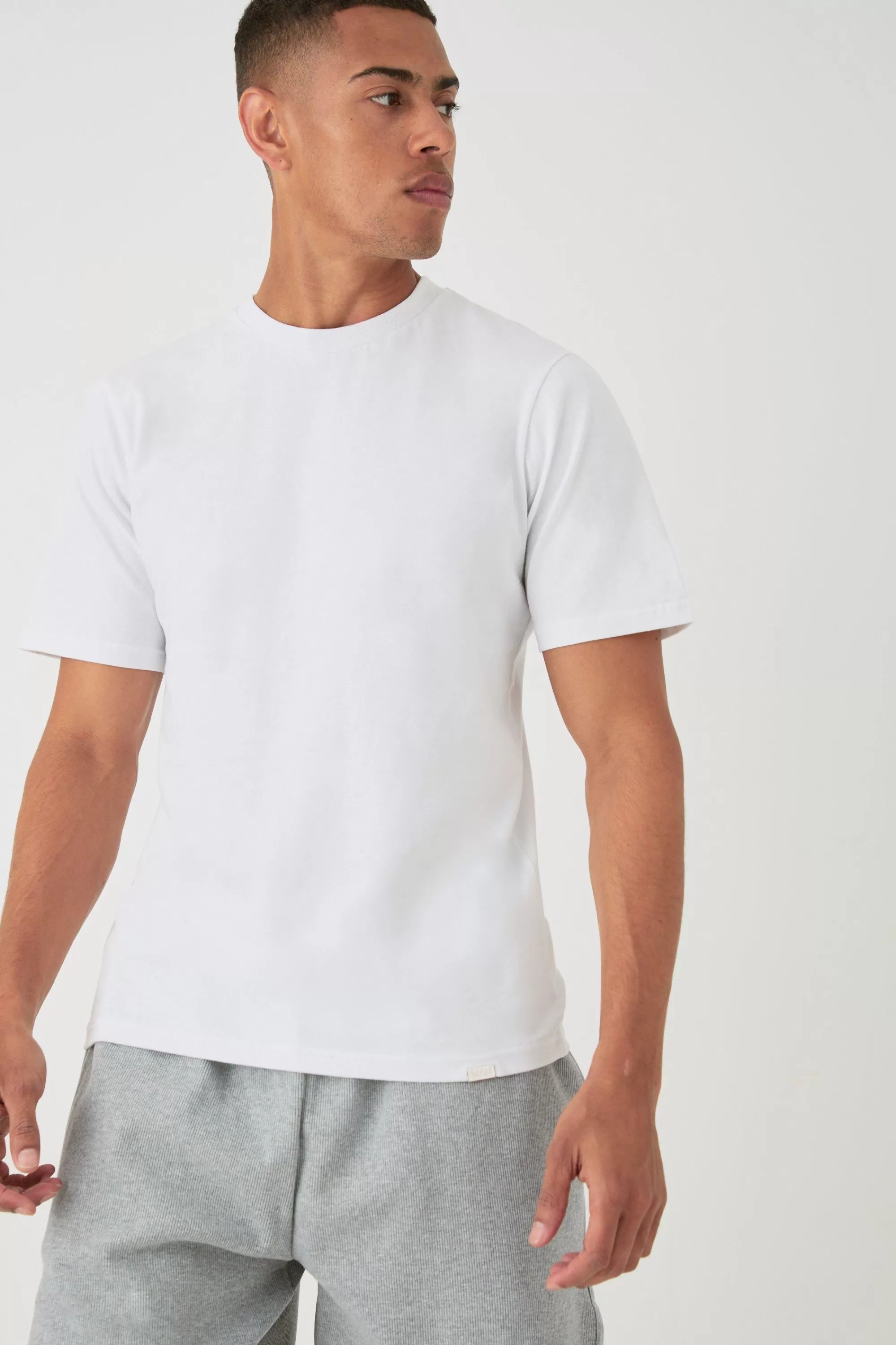 boohooMAN Heavyweight T-shirt | UK white Clearance