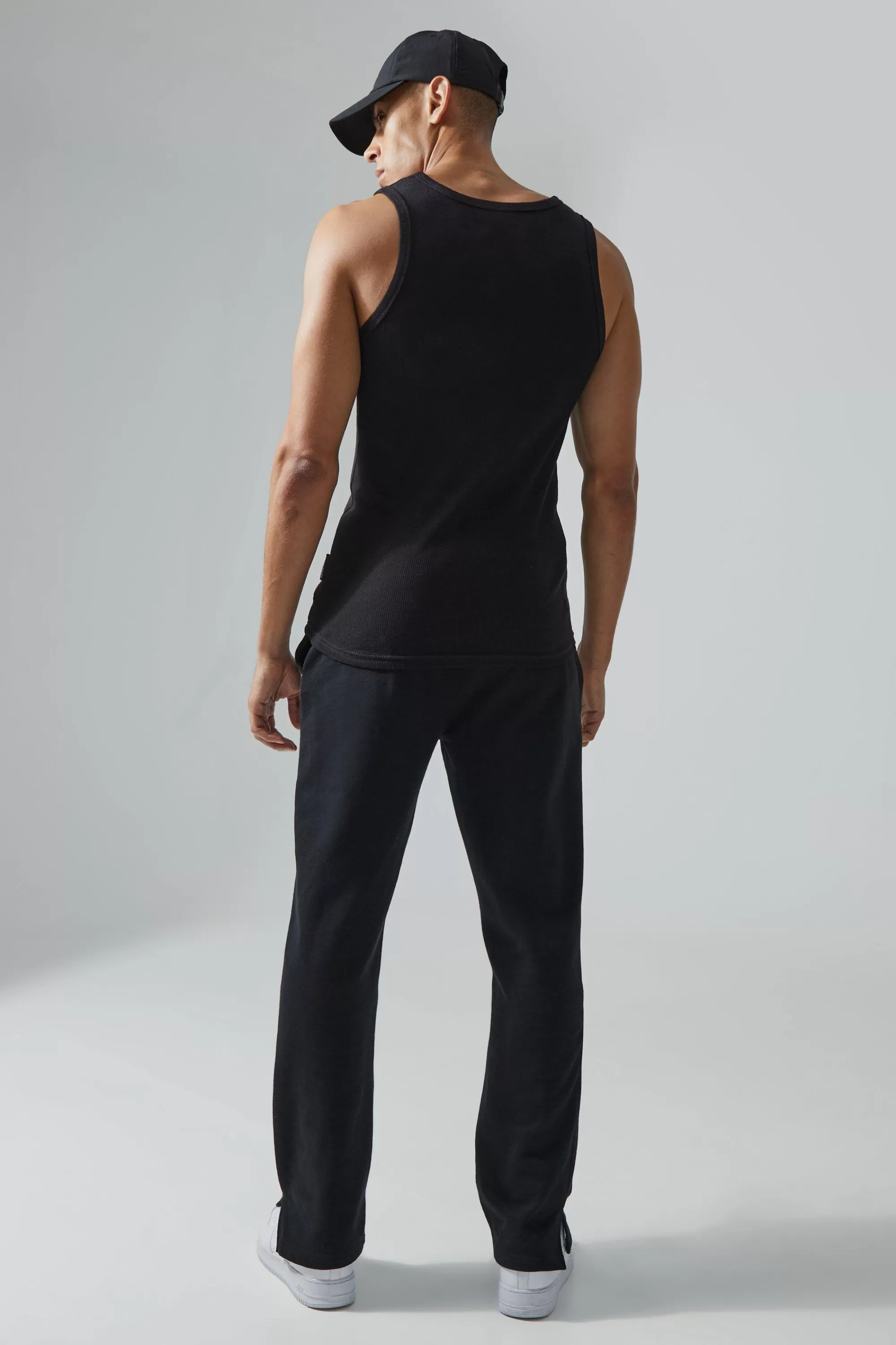 boohooMAN Man Active Gym Muscle Fit 2 Pack Ribbed Vests | UK multi Discount