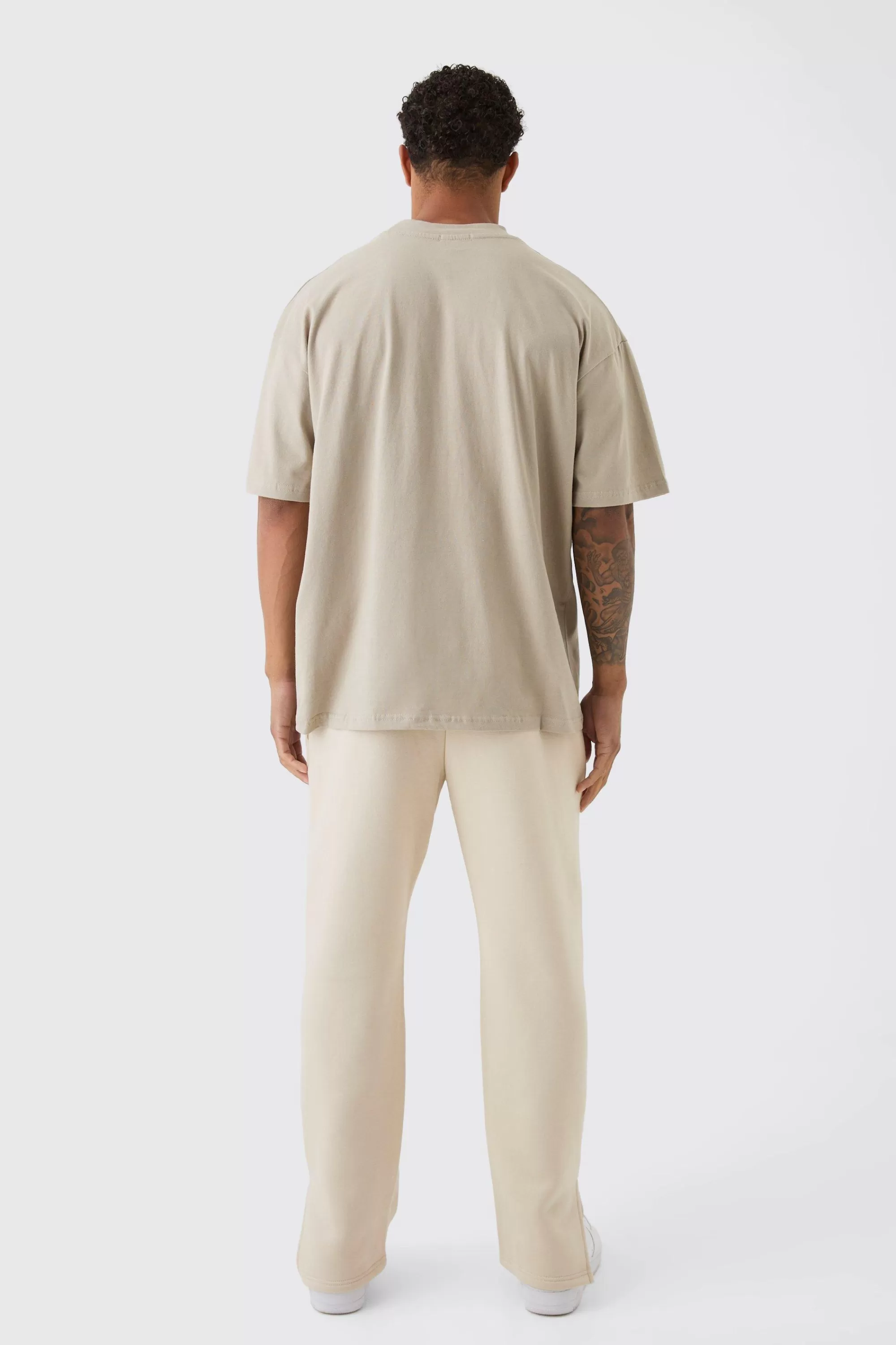 boohooMAN Oversized Extended Neck Heavyweight T-shirt | UK dove Cheap