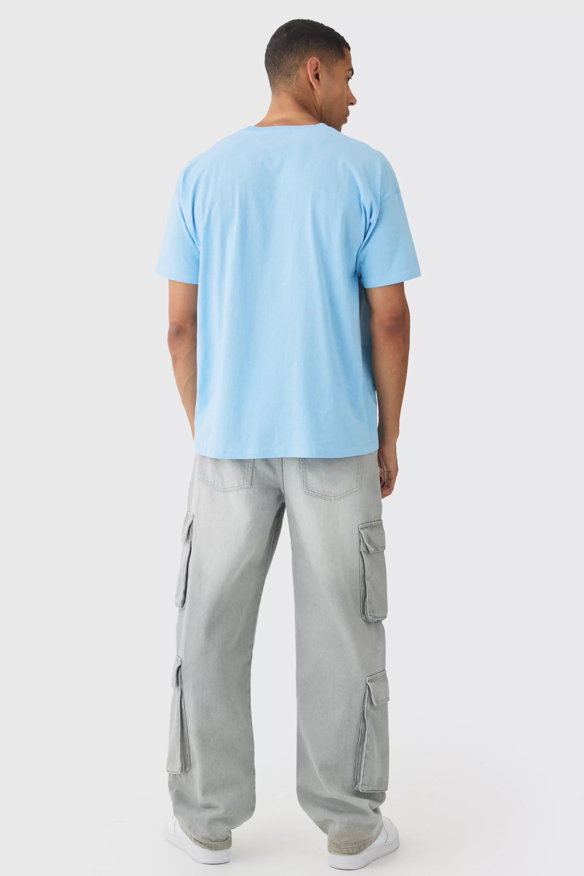 boohooMAN Oversized Pokemon Togepi License Print T-Shirt | UK light blue Online