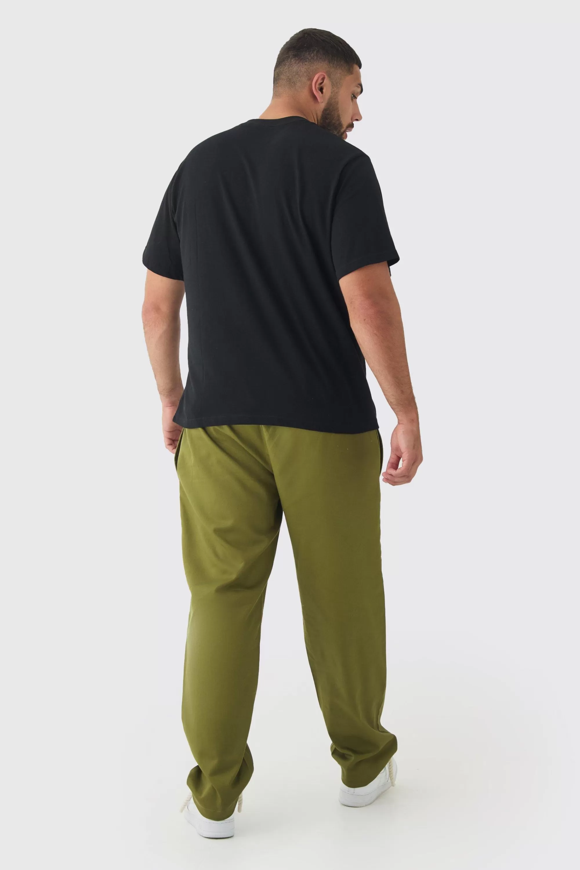 boohooMAN Plus 2 Pack Basic T-shirt | UK multi Cheap