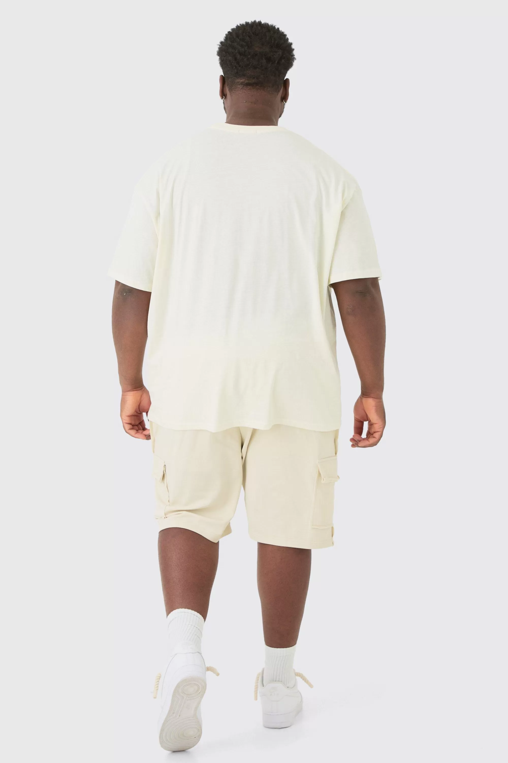 boohooMAN Plus Oversized Car Graphic T-shirt | UK ecru Cheap