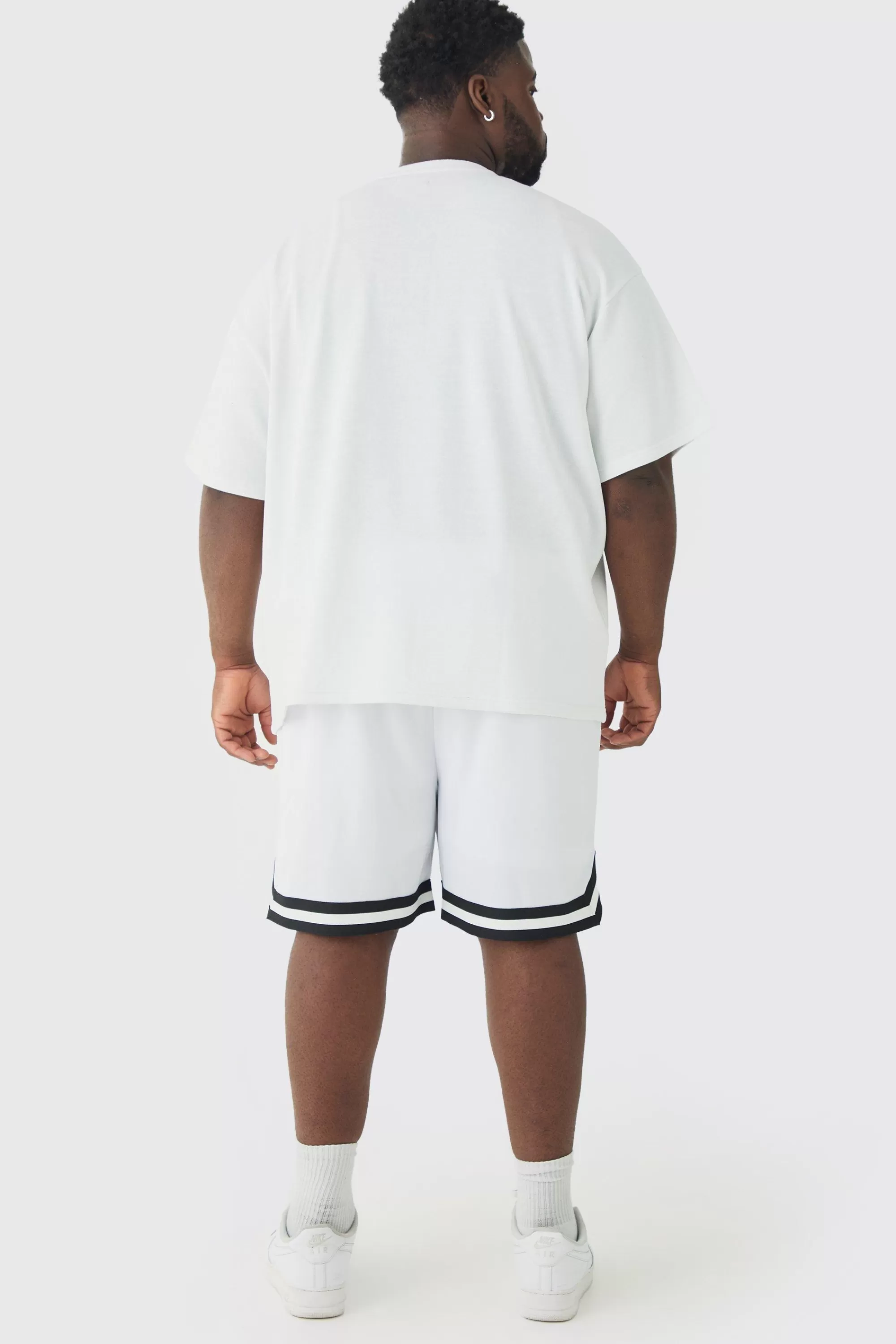 boohooMAN Plus Oversized OFCL Embroidered T-shirt | UK white Clearance
