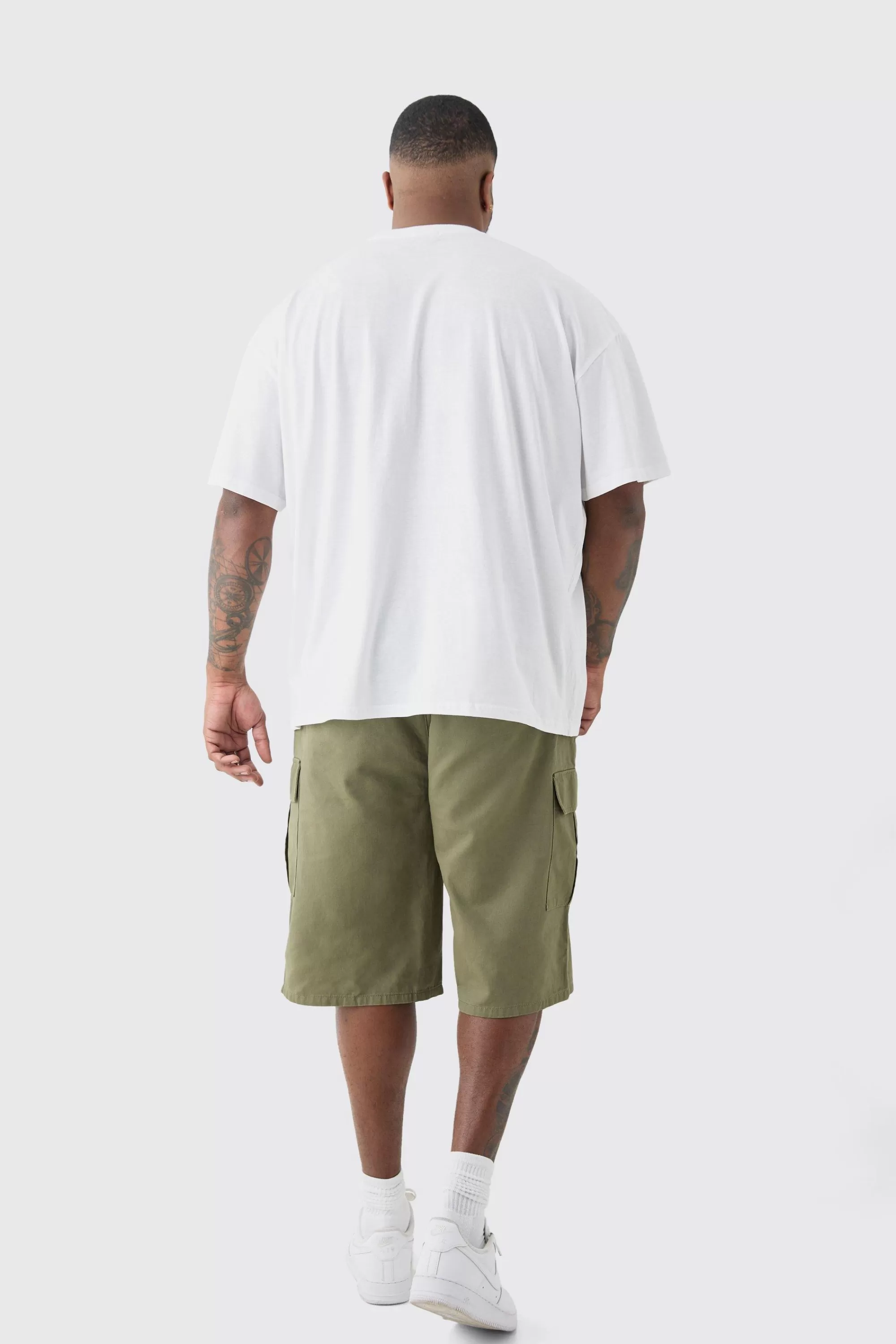 boohooMAN Plus Pour Homme Moto T-shirt In | UK white Sale
