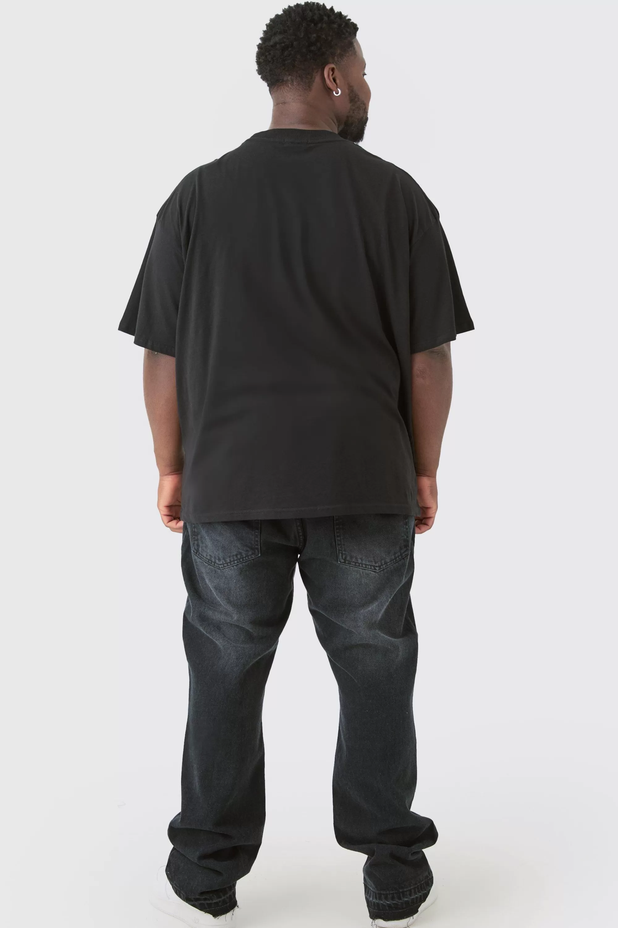 boohooMAN Plus Pour Homme Snake Graphic Oversized T-shirt | UK black Discount