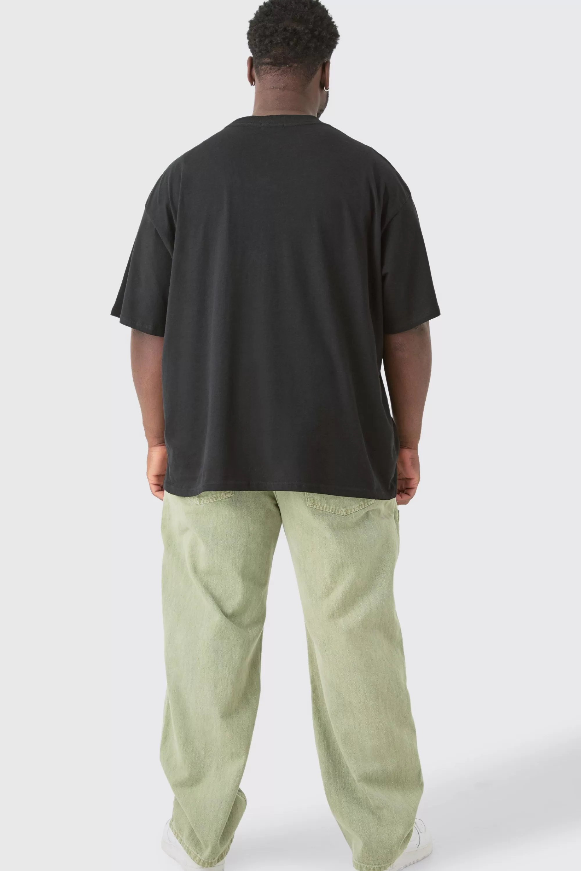 boohooMAN Plus Pour Homme Tiger Graphic Oversized T-shirt | UK black Outlet