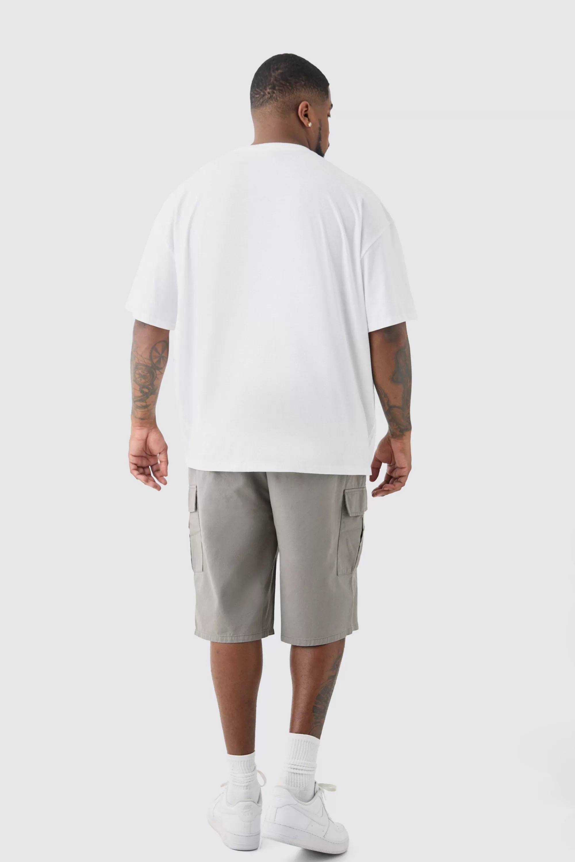 boohooMAN Plus Renaissance Flock Graphic T-shirt In | UK white Flash Sale