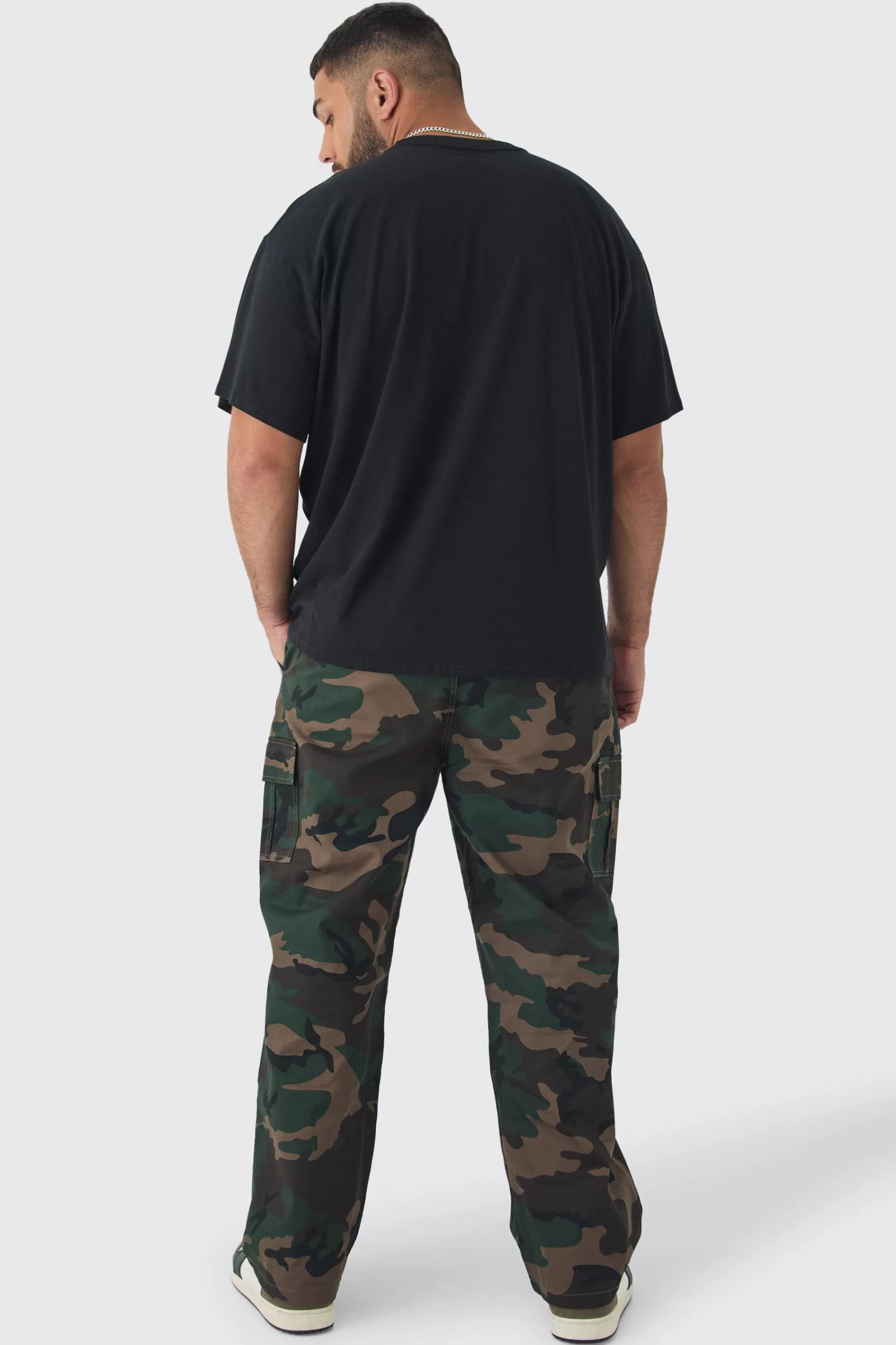 boohooMAN Plus Sold Out Oversized T-shirt In | UK black Shop