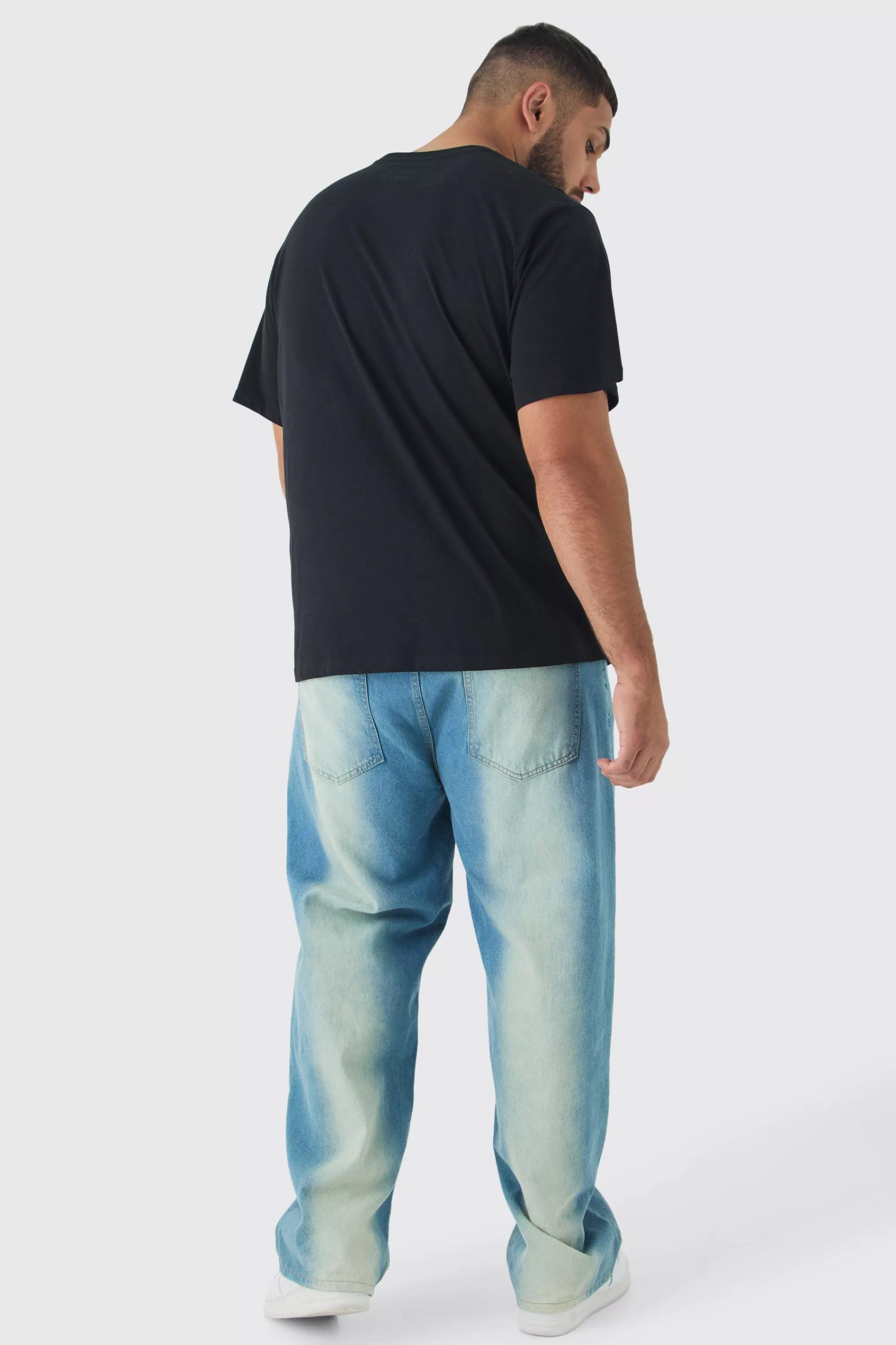 boohooMAN Plus Spiderman Licence Print Oversized T-shirt In | UK black Online