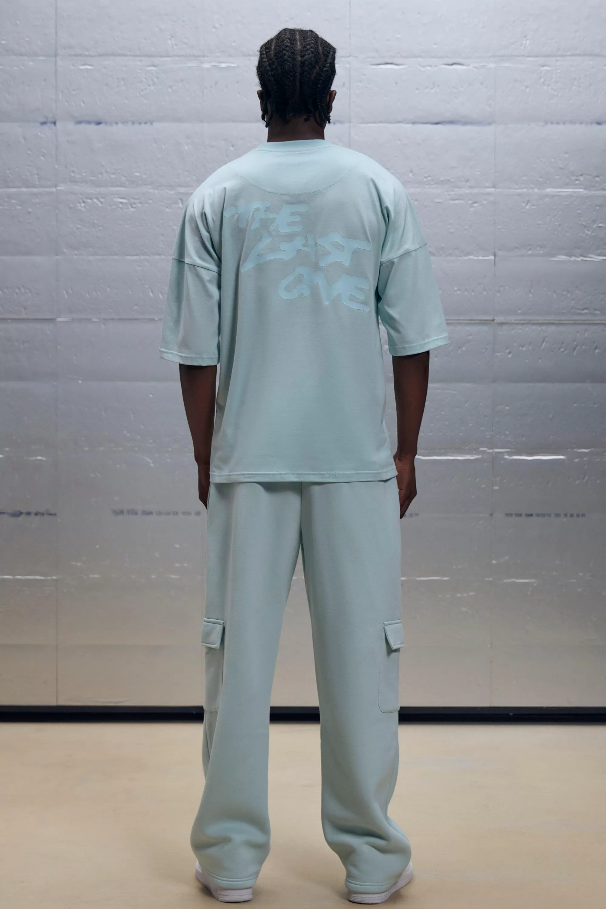 boohooMAN Regular Fit Clear Printed The Last One Graphic T-Shirt | UK light blue Sale