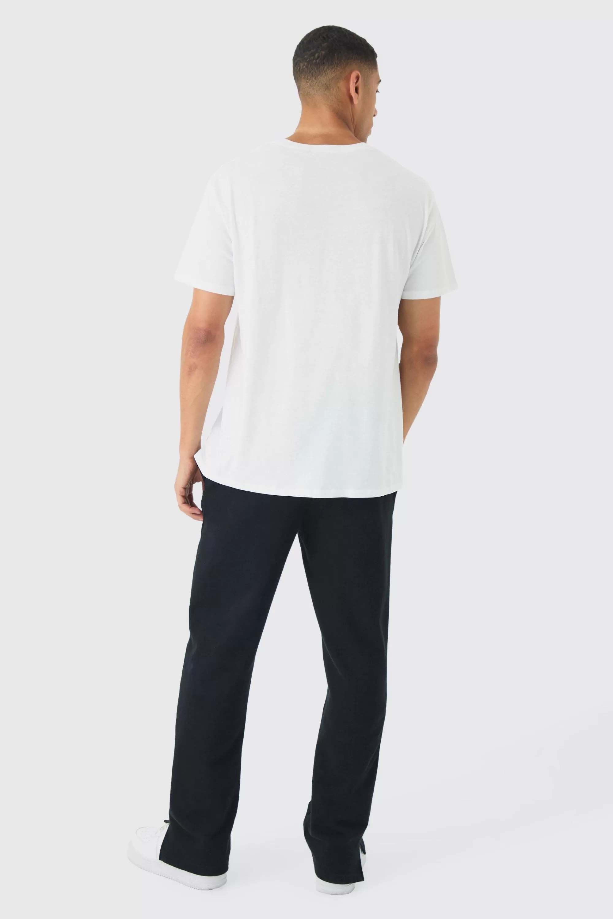 boohooMAN Regular Fit New York City Varsity T-Shirt | UK white Shop
