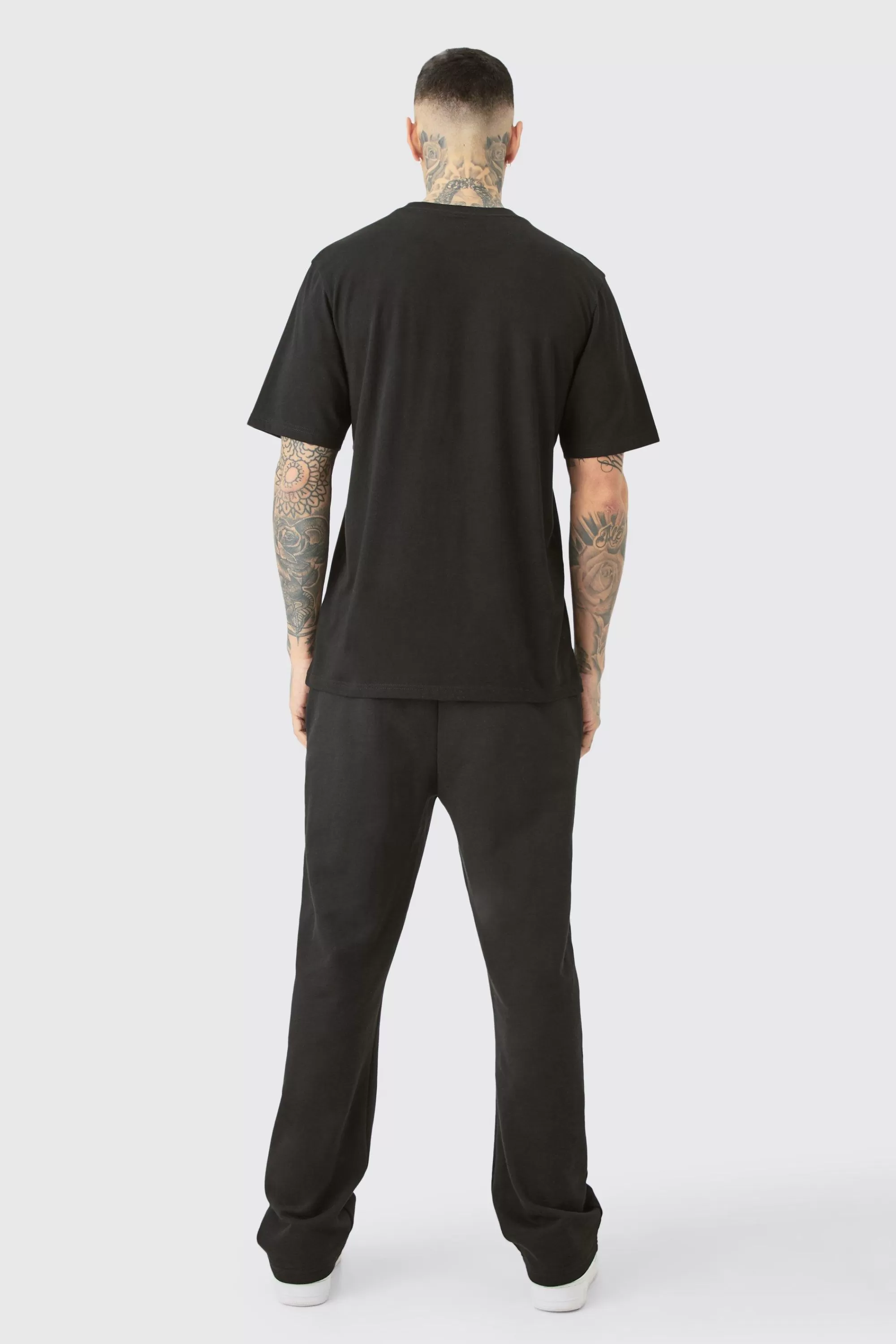 boohooMAN Tall Basic Crew Neck T-shirt | UK black Best